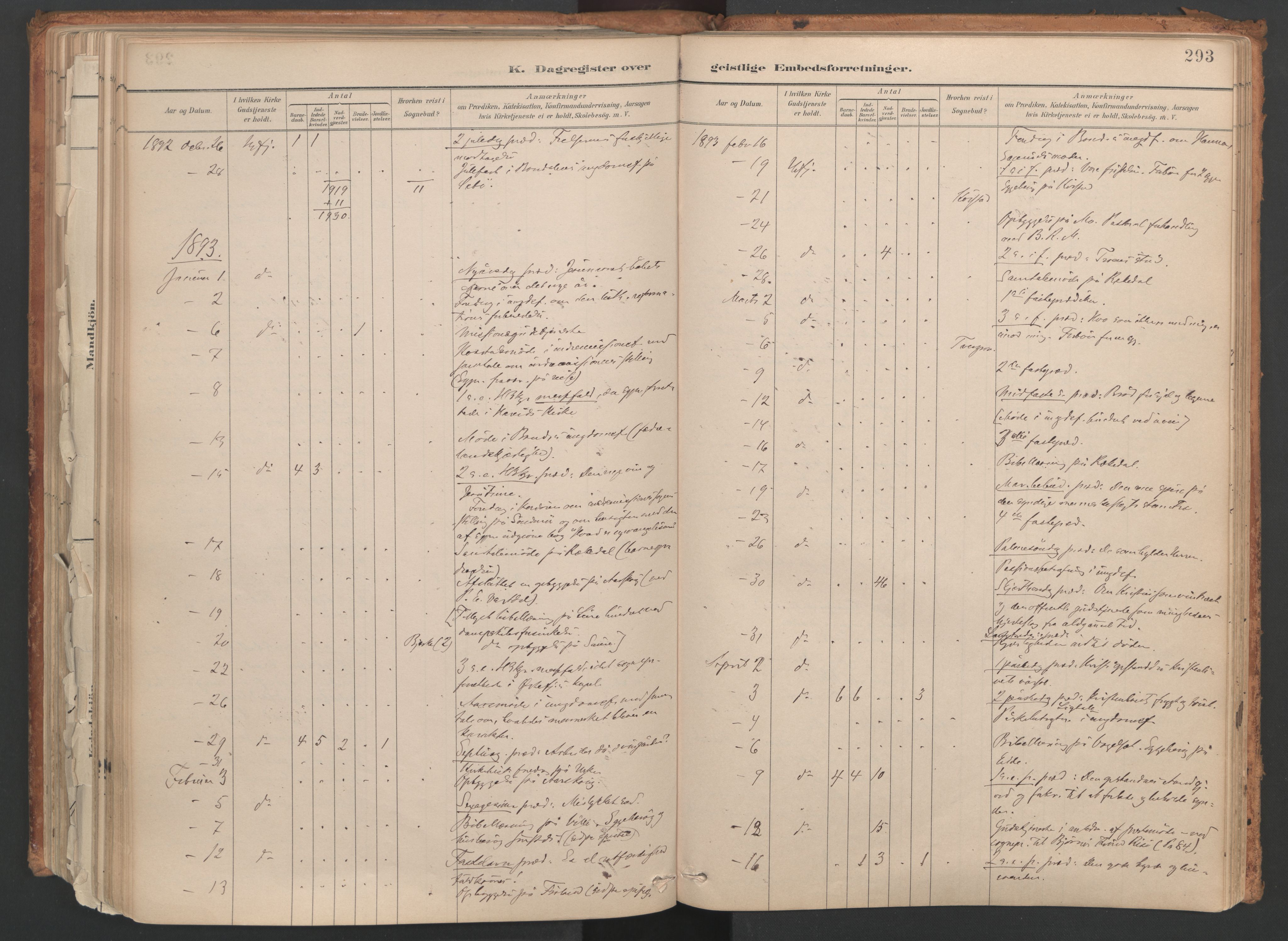 Ministerialprotokoller, klokkerbøker og fødselsregistre - Møre og Romsdal, AV/SAT-A-1454/515/L0211: Parish register (official) no. 515A07, 1886-1910, p. 293