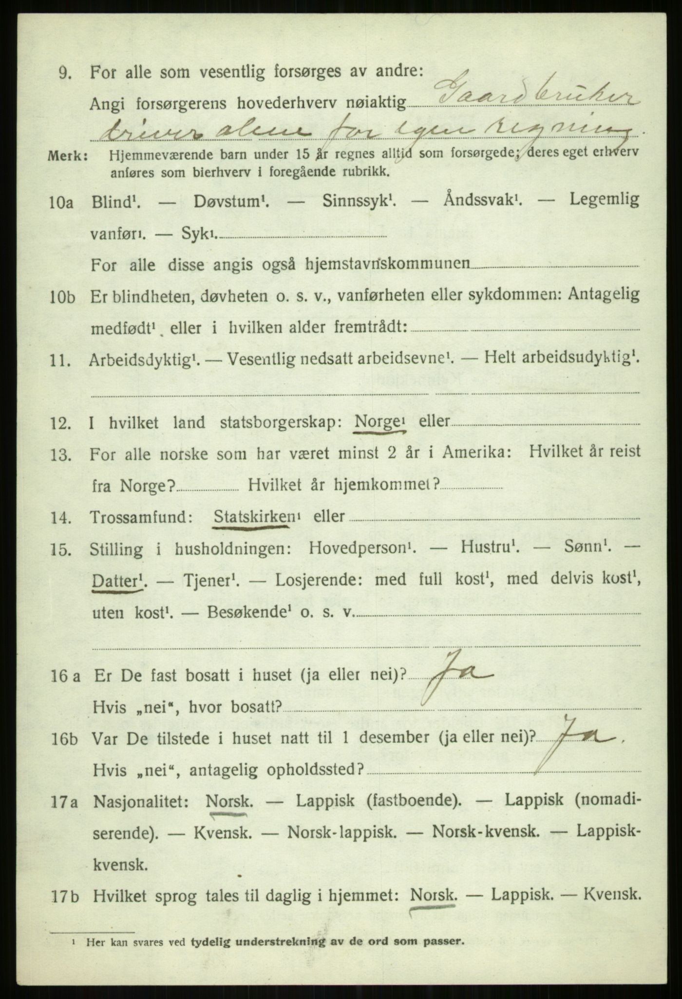 SATØ, 1920 census for Tromsøysund, 1920, p. 7261