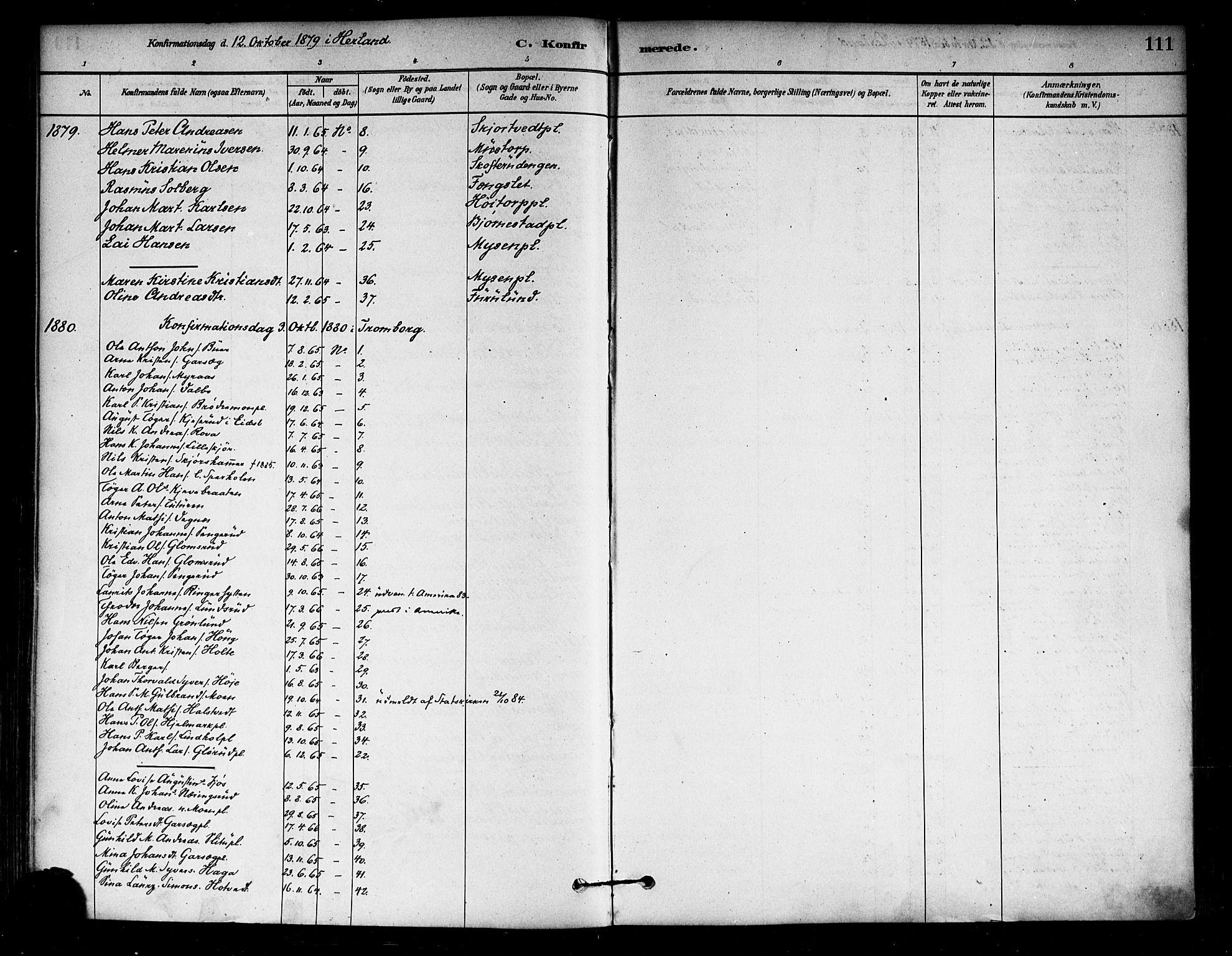 Eidsberg prestekontor Kirkebøker, SAO/A-10905/F/Fa/L0012: Parish register (official) no. I 12, 1879-1901, p. 111