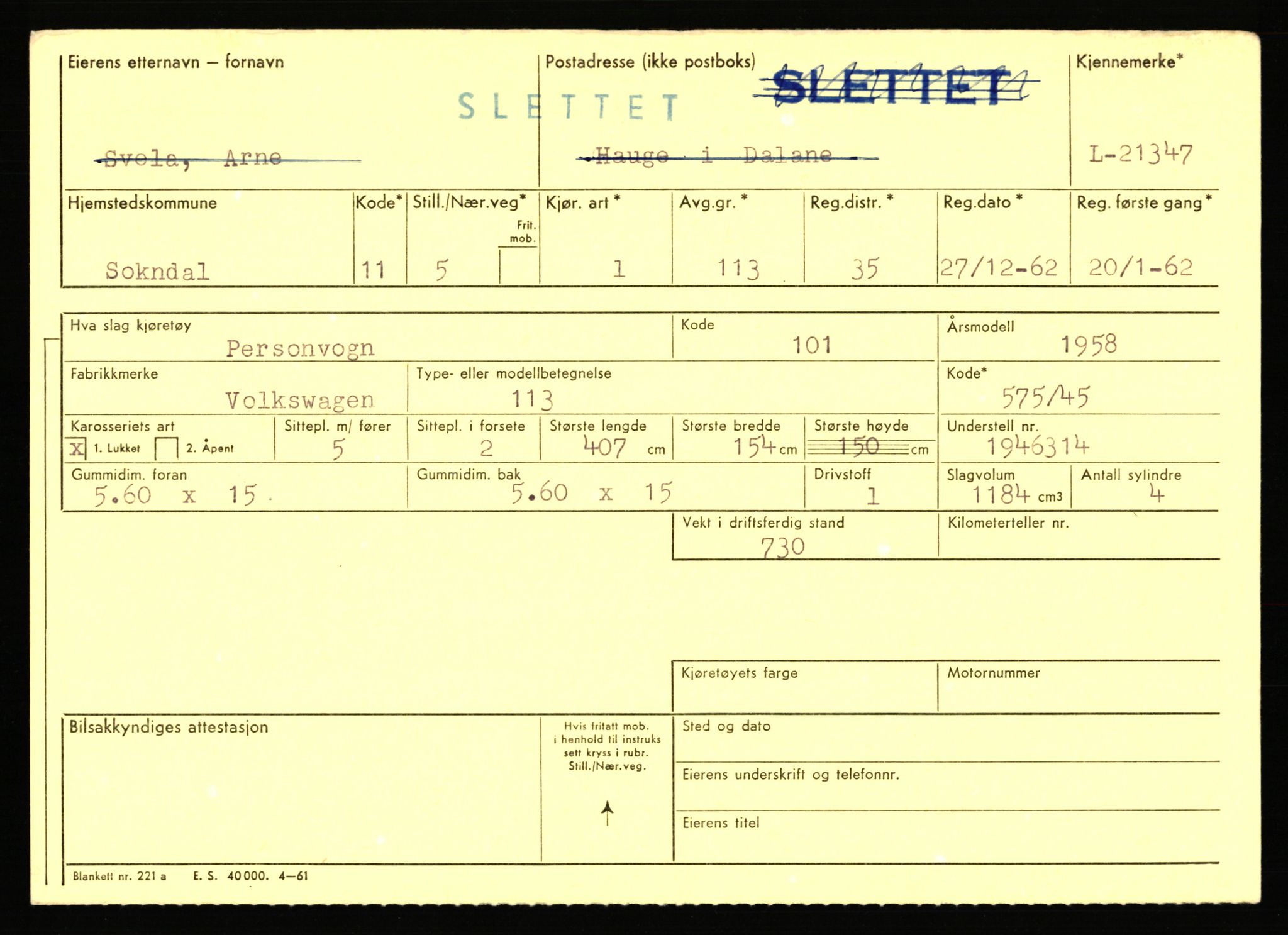 Stavanger trafikkstasjon, AV/SAST-A-101942/0/F/L0037: L-20500 - L-21499, 1930-1971, p. 2073