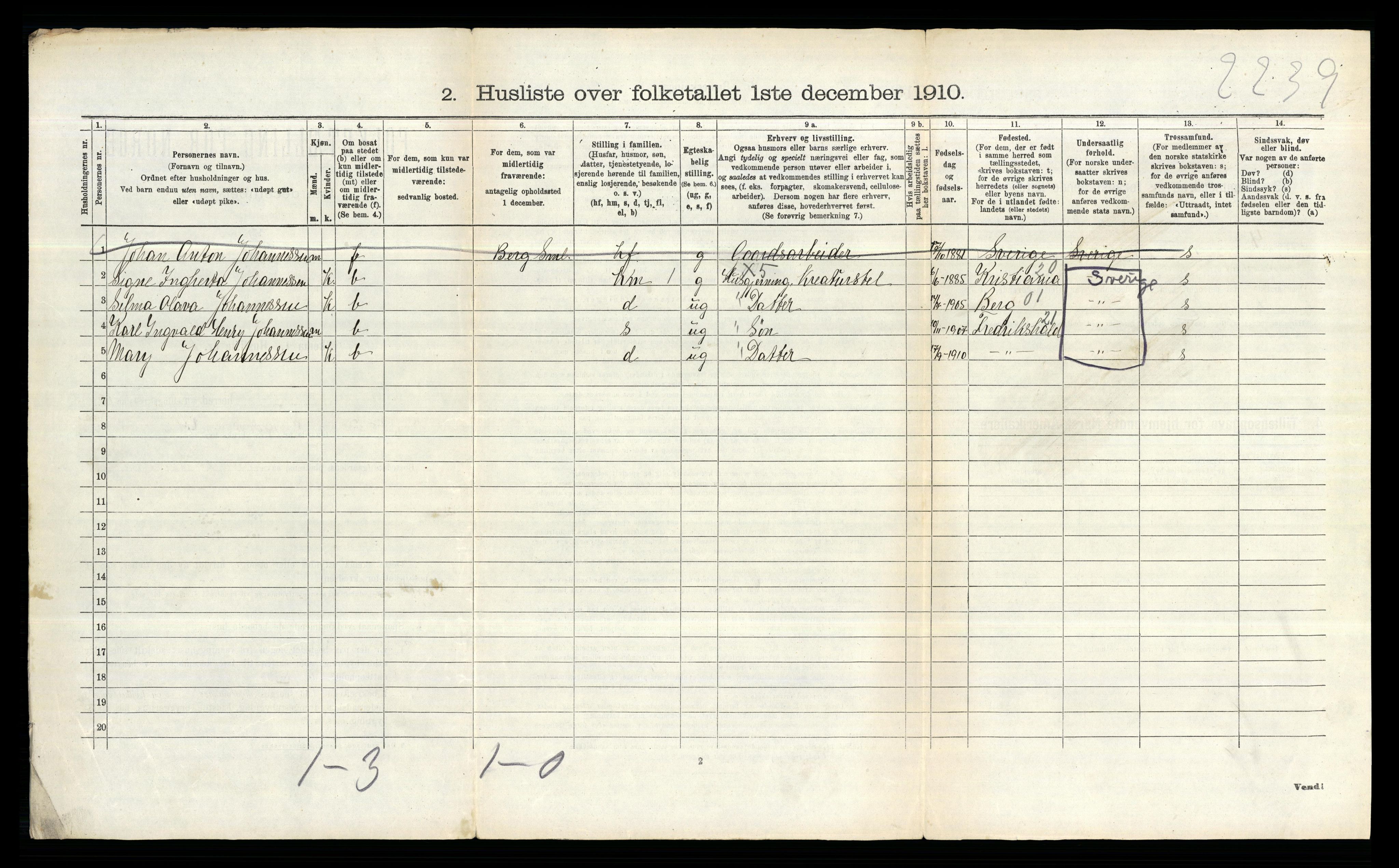 RA, 1910 census for Rakkestad, 1910, p. 1500