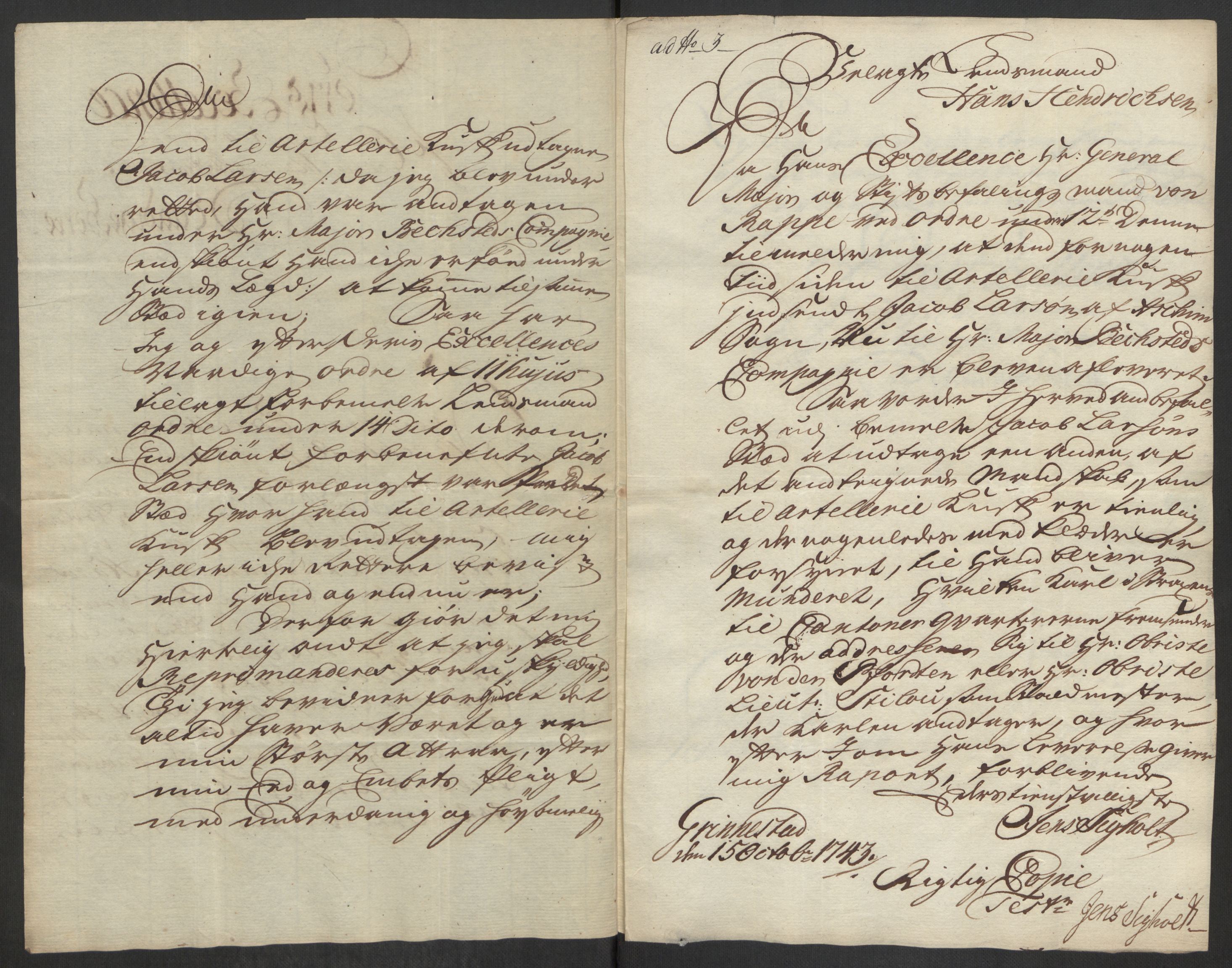 Kommanderende general (KG I) med Det norske krigsdirektorium, AV/RA-EA-5419/D/L0062: Stattholderens, stiftamtmenns og amtmenns brev, 1741-1745, p. 248