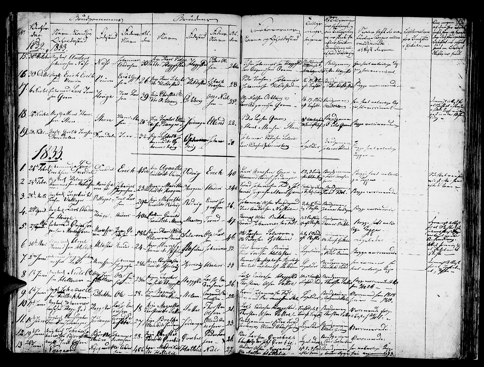 Hafslo sokneprestembete, SAB/A-80301/H/Haa/Haaa/L0004: Parish register (official) no. A 4, 1821-1834, p. 132
