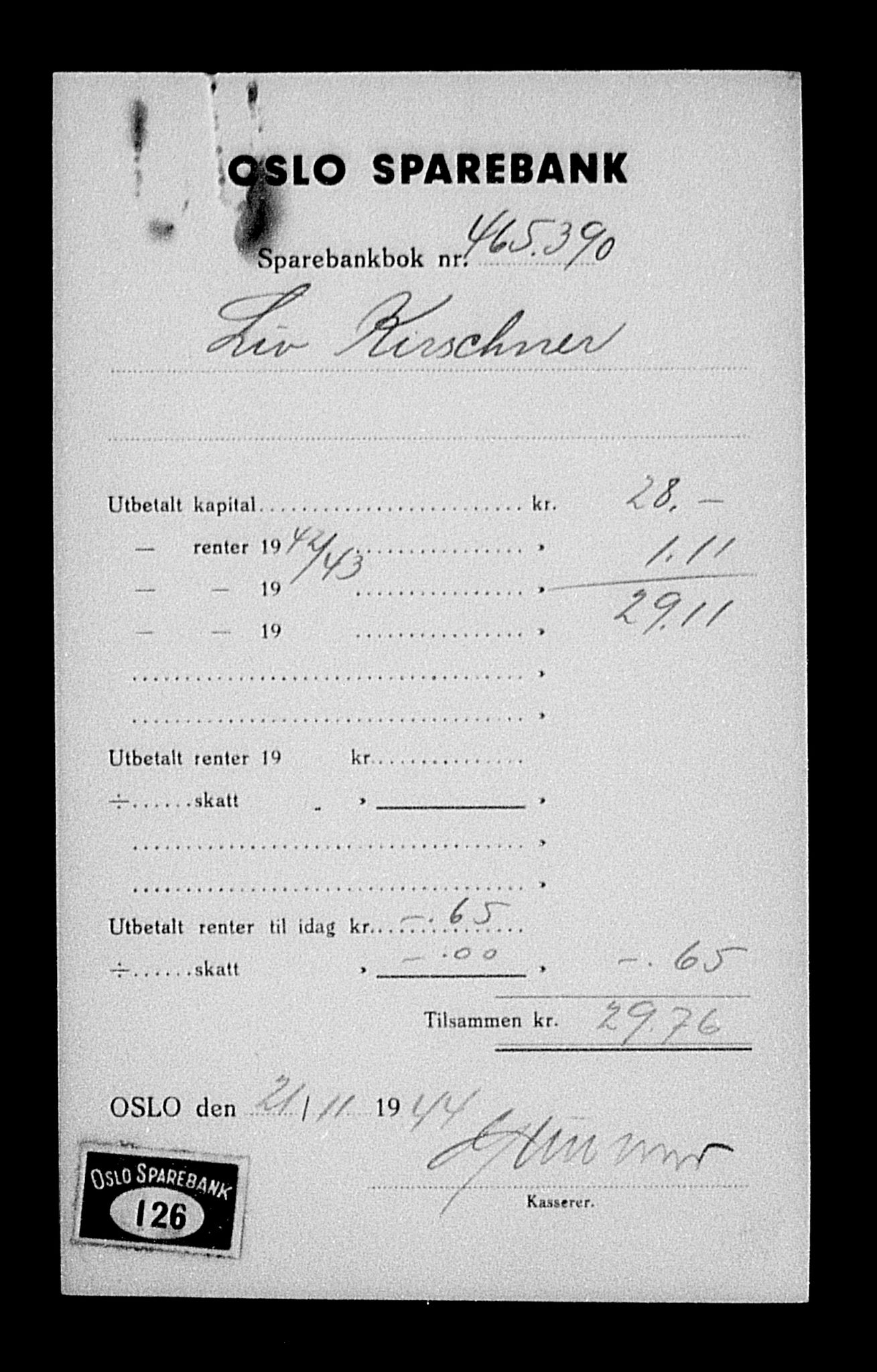 Justisdepartementet, Tilbakeføringskontoret for inndratte formuer, AV/RA-S-1564/H/Hc/Hcc/L0951: --, 1945-1947, p. 358