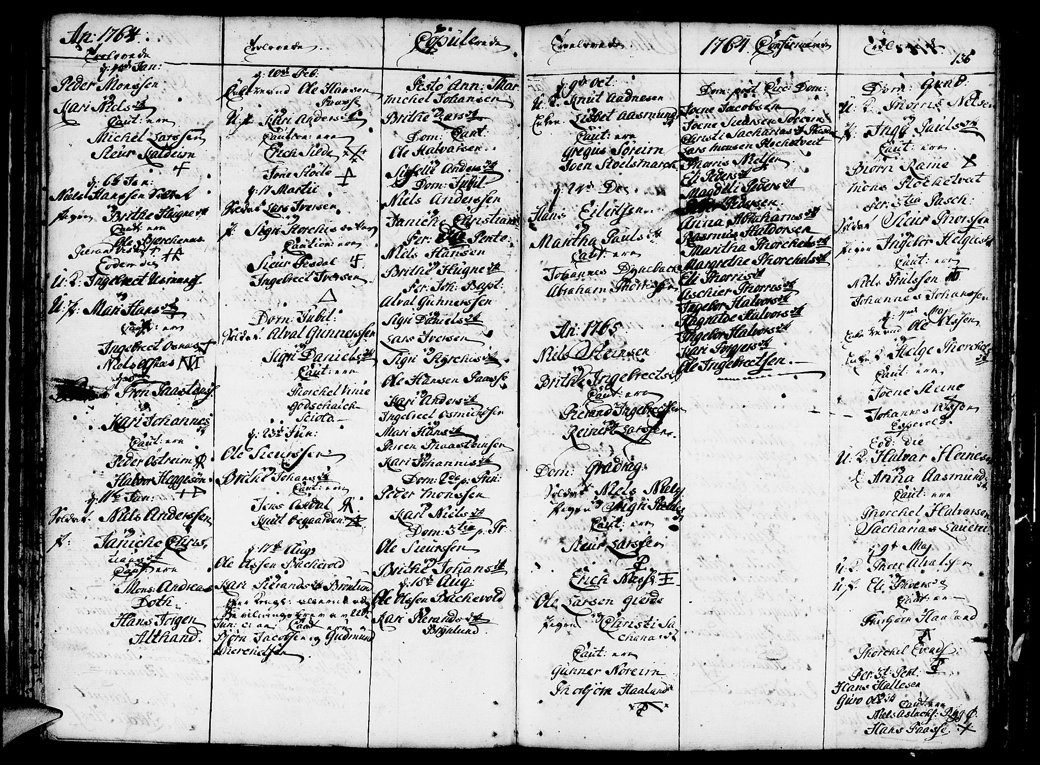 Etne sokneprestembete, SAB/A-75001/H/Haa: Parish register (official) no. A 3 /2, 1755-1782, p. 136