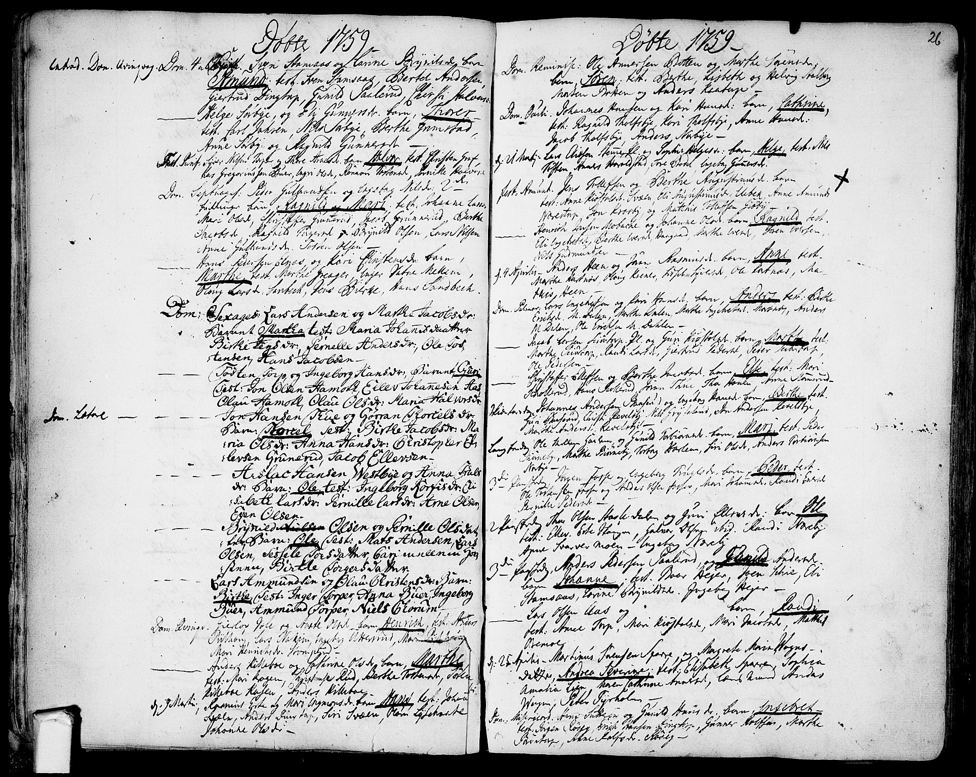 Rakkestad prestekontor Kirkebøker, AV/SAO-A-2008/F/Fa/L0003: Parish register (official) no. I 3, 1752-1777, p. 26