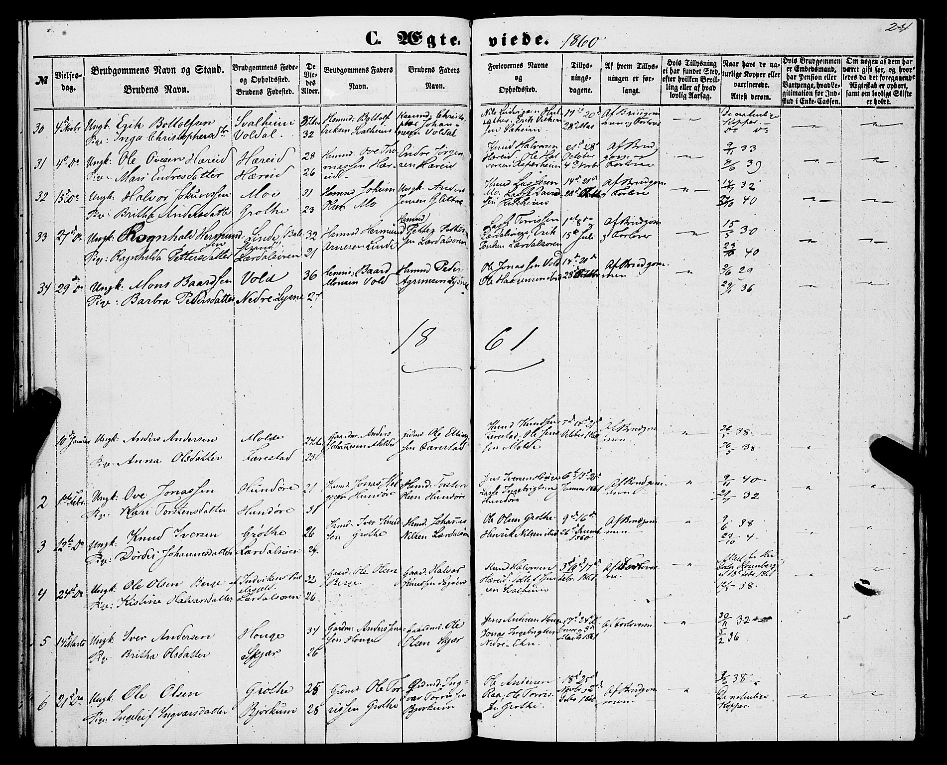 Lærdal sokneprestembete, SAB/A-81201: Parish register (official) no. A 15, 1853-1877, p. 24