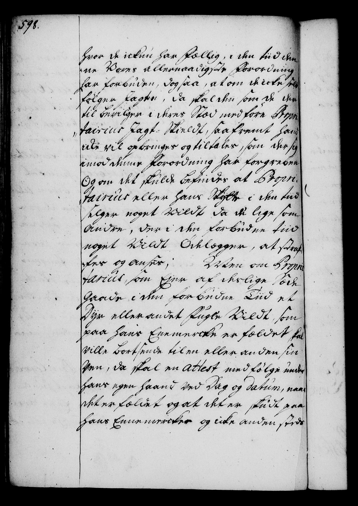 Rentekammeret, Kammerkanselliet, RA/EA-3111/G/Gg/Gga/L0003: Norsk ekspedisjonsprotokoll med register (merket RK 53.3), 1727-1734, p. 598