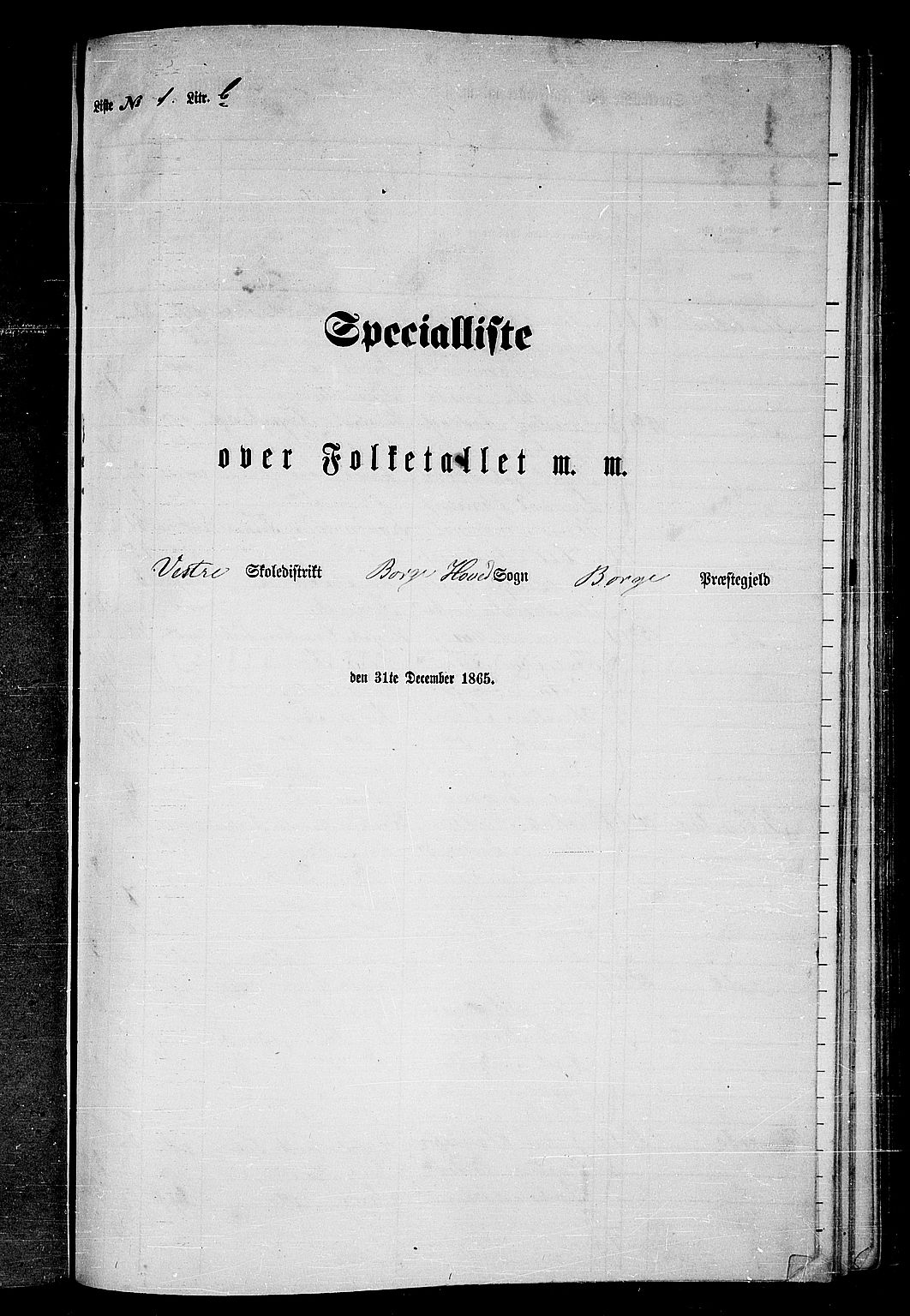 RA, 1865 census for Borge, 1865, p. 19