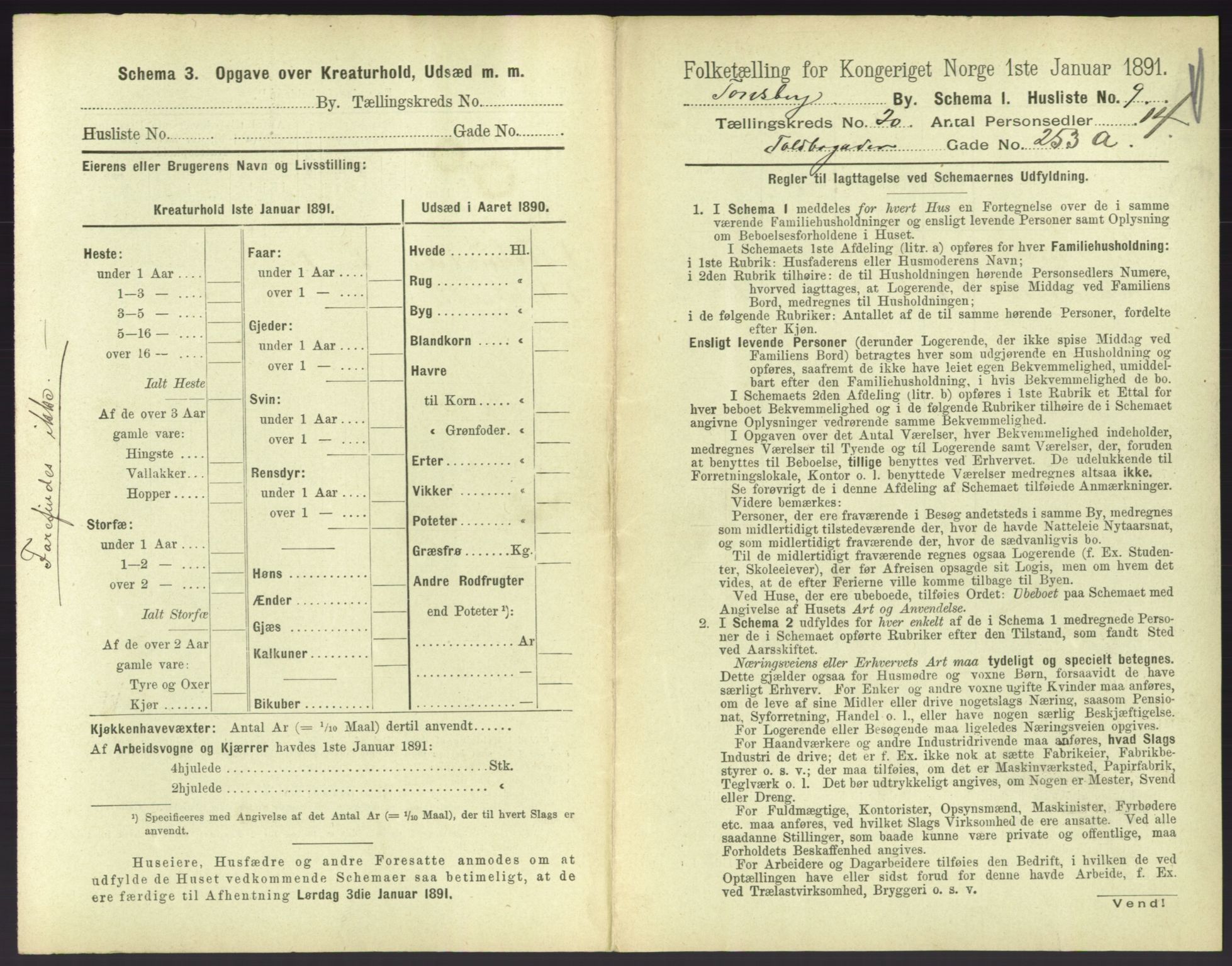 RA, 1891 census for 0705 Tønsberg, 1891, p. 694