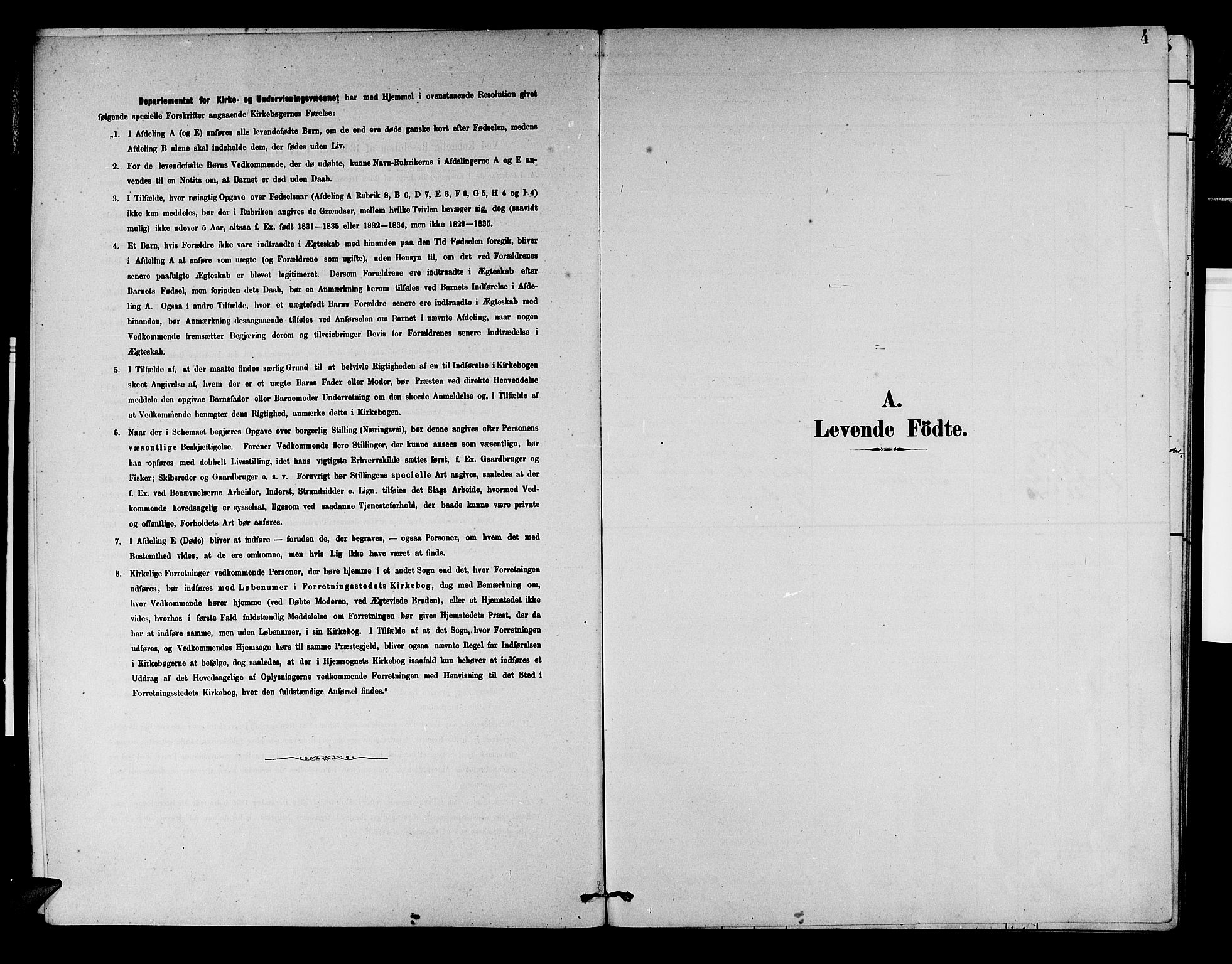 Aurland sokneprestembete, SAB/A-99937/H/Hb/Hbd/L0002: Parish register (copy) no. D 2, 1883-1920, p. 4