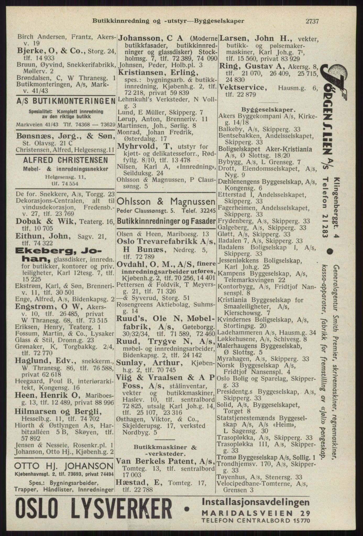 Kristiania/Oslo adressebok, PUBL/-, 1941, p. 2737