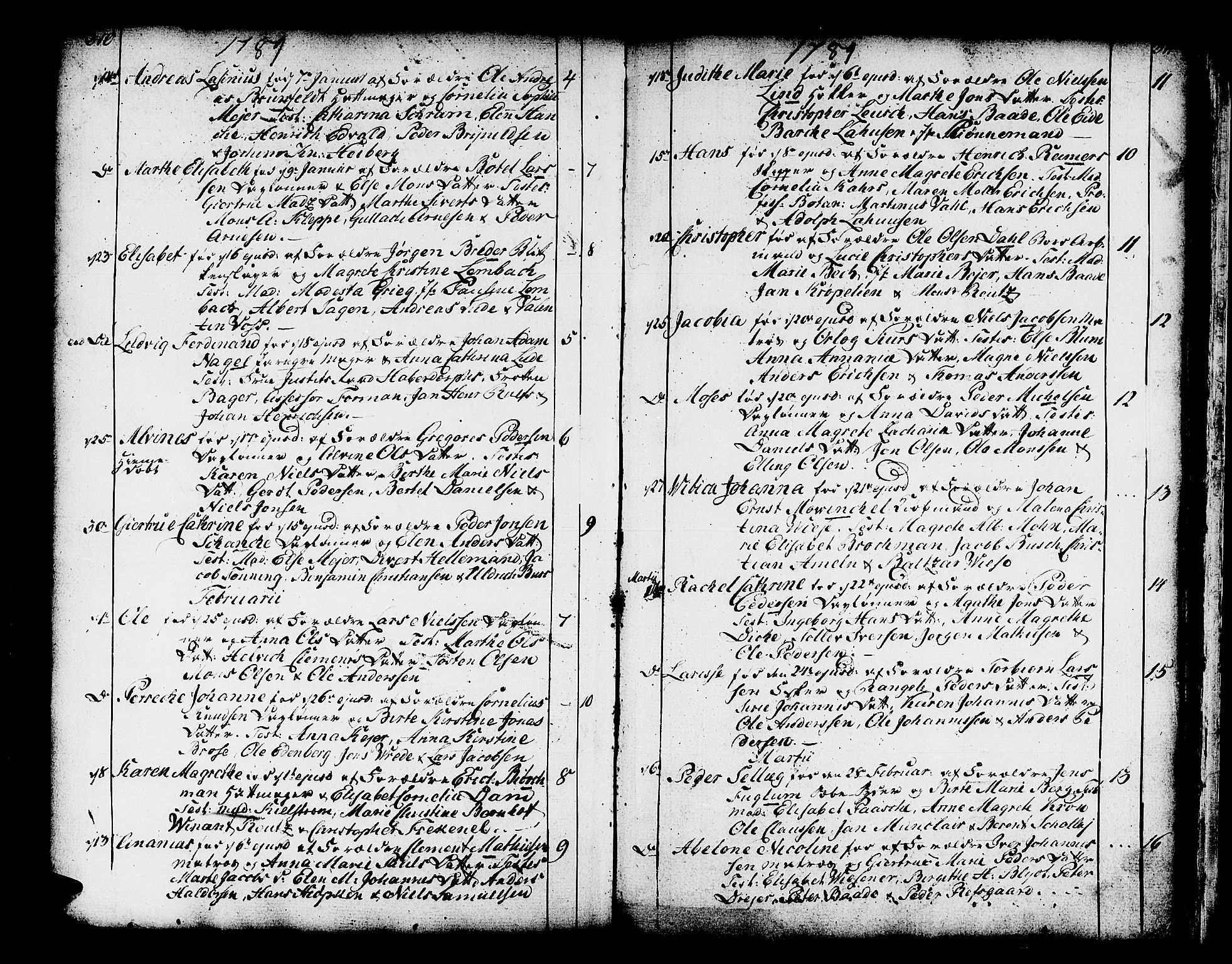 Domkirken sokneprestembete, AV/SAB-A-74801/H/Haa/L0003: Parish register (official) no. A 3, 1758-1789, p. 310-311