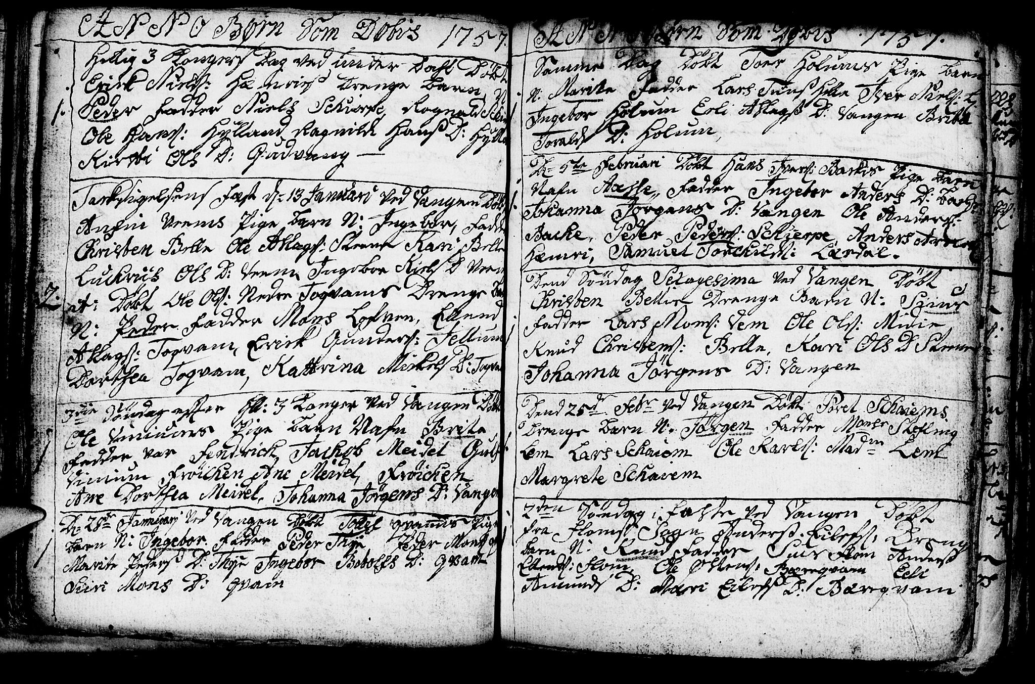 Aurland sokneprestembete, SAB/A-99937/H/Ha/Haa/L0003: Parish register (official) no. A 3, 1735-1761, p. 89