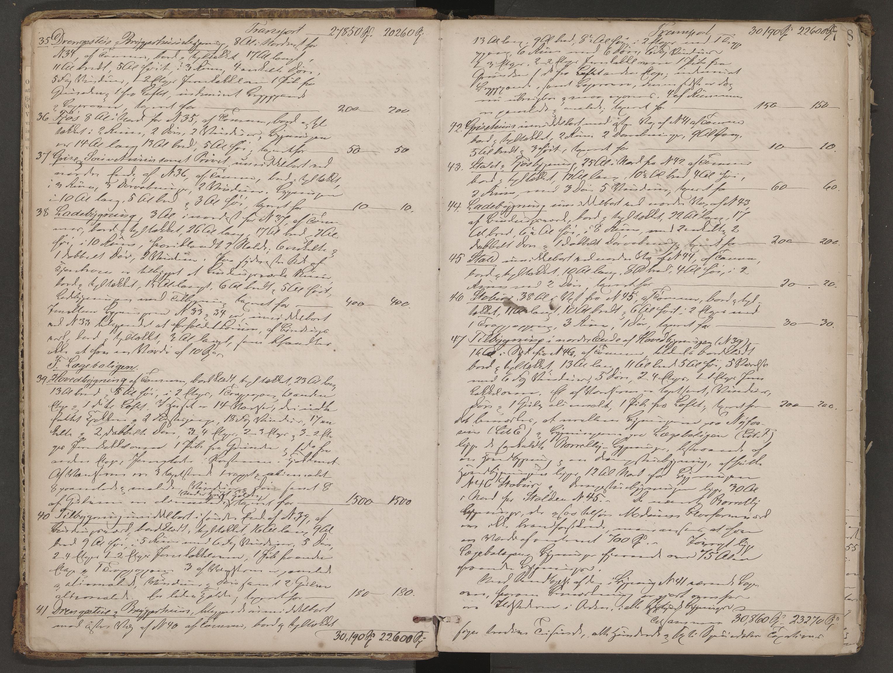 Modum lensmannskontor, AV/SAKO-A-524/Y/Yc/Ycc/L0002: Branntakstprotokoll Modum nordre, 1871-1903