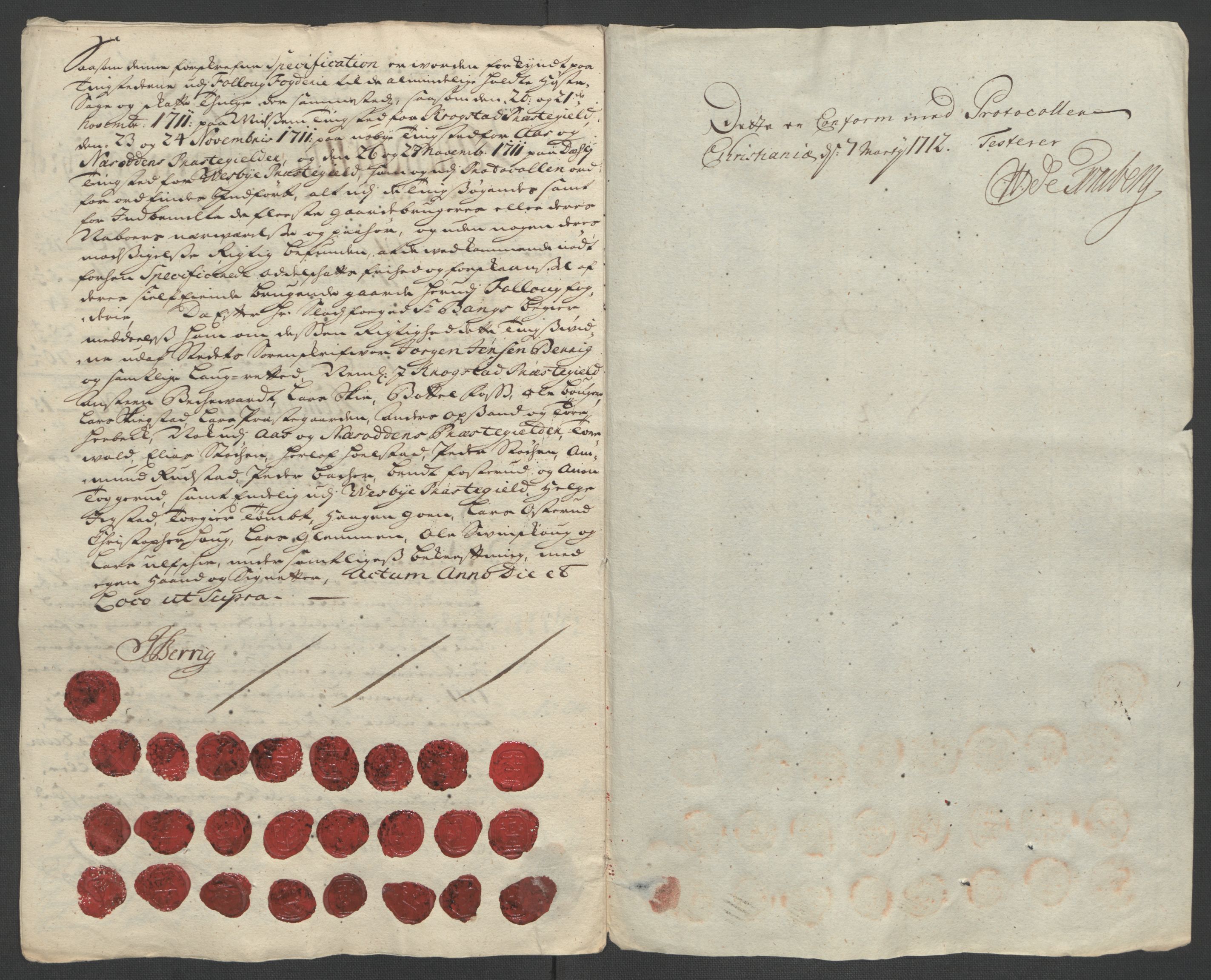 Rentekammeret inntil 1814, Reviderte regnskaper, Fogderegnskap, AV/RA-EA-4092/R10/L0448: Fogderegnskap Aker og Follo, 1710-1711, p. 345