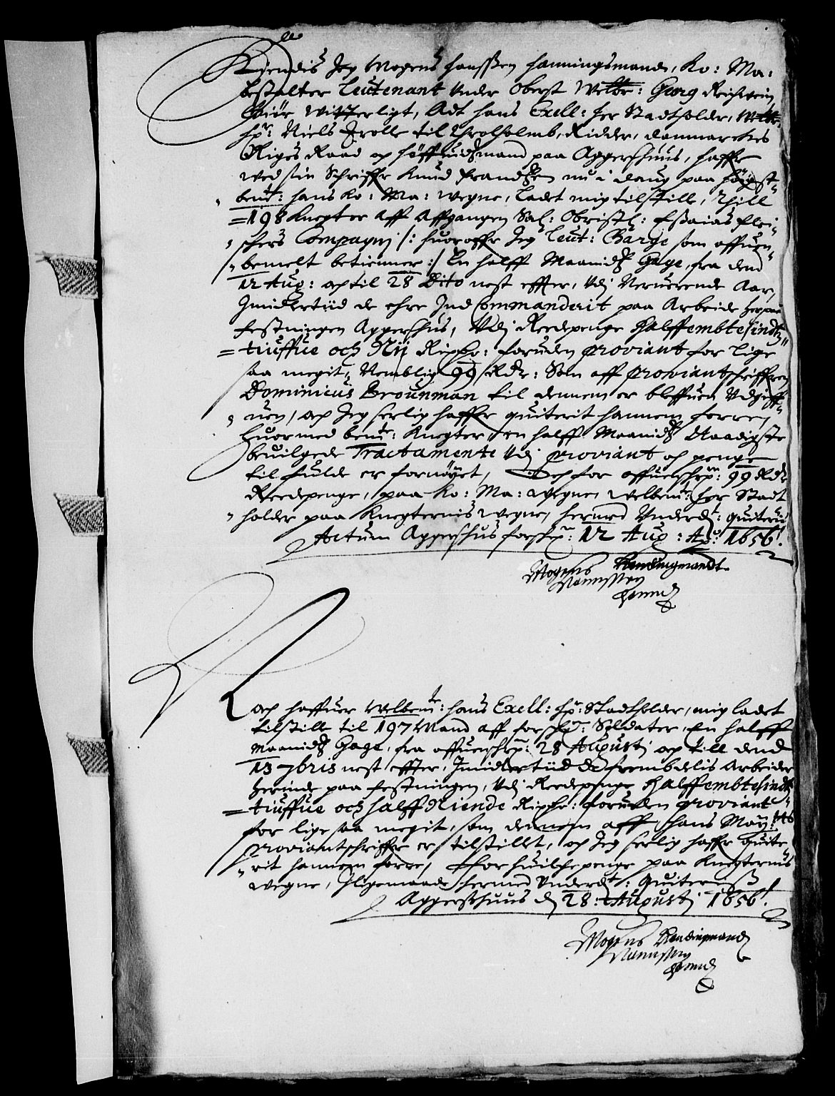 Rentekammeret inntil 1814, Reviderte regnskaper, Lensregnskaper, AV/RA-EA-5023/R/Rb/Rba/L0239: Akershus len, 1656-1657