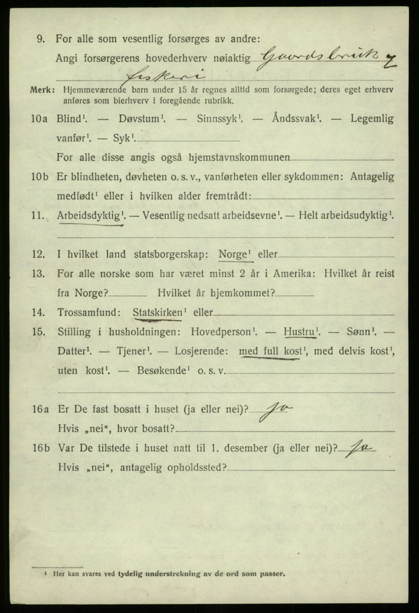 SAB, 1920 census for Davik, 1920, p. 6834