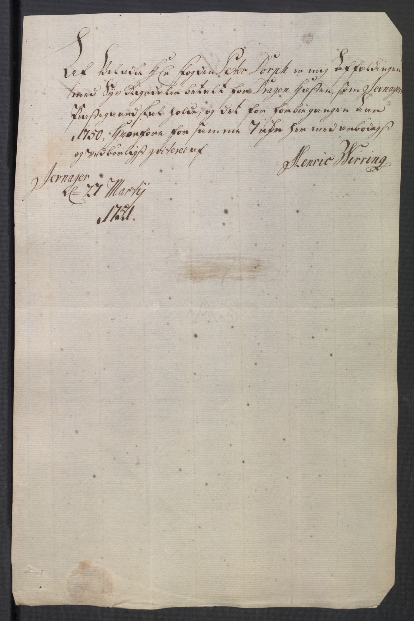 Rentekammeret inntil 1814, Reviderte regnskaper, Fogderegnskap, AV/RA-EA-4092/R18/L1348: Fogderegnskap Hadeland, Toten og Valdres, 1750-1751, p. 269