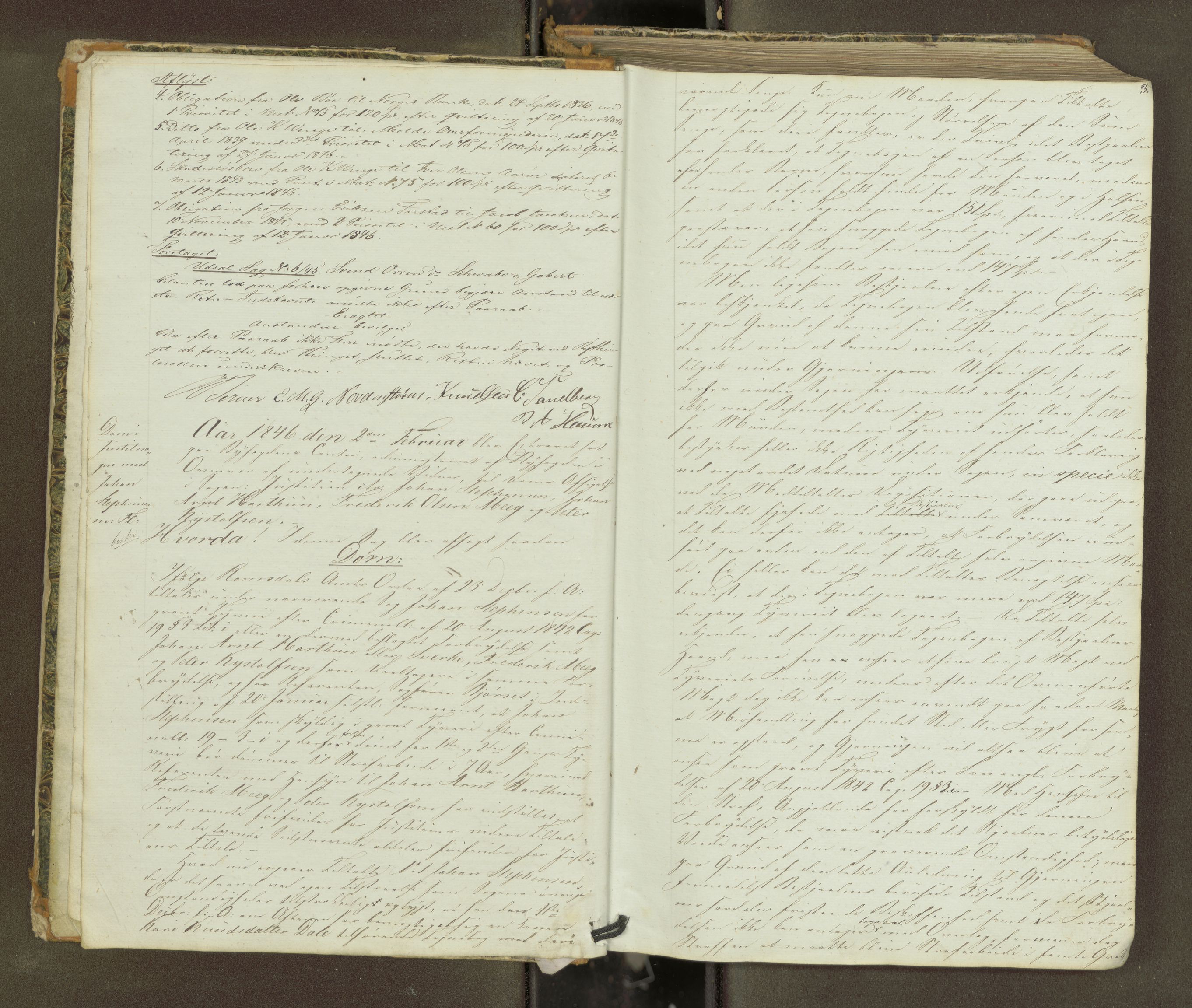 Molde byfogd, AV/SAT-A-0025/1/1A/L0005: Justisprotokoll, 1846-1849, p. 2b-3a