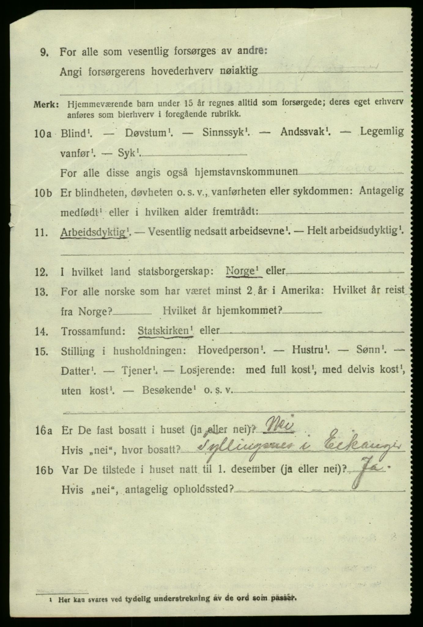 SAB, 1920 census for Austevoll, 1920, p. 901