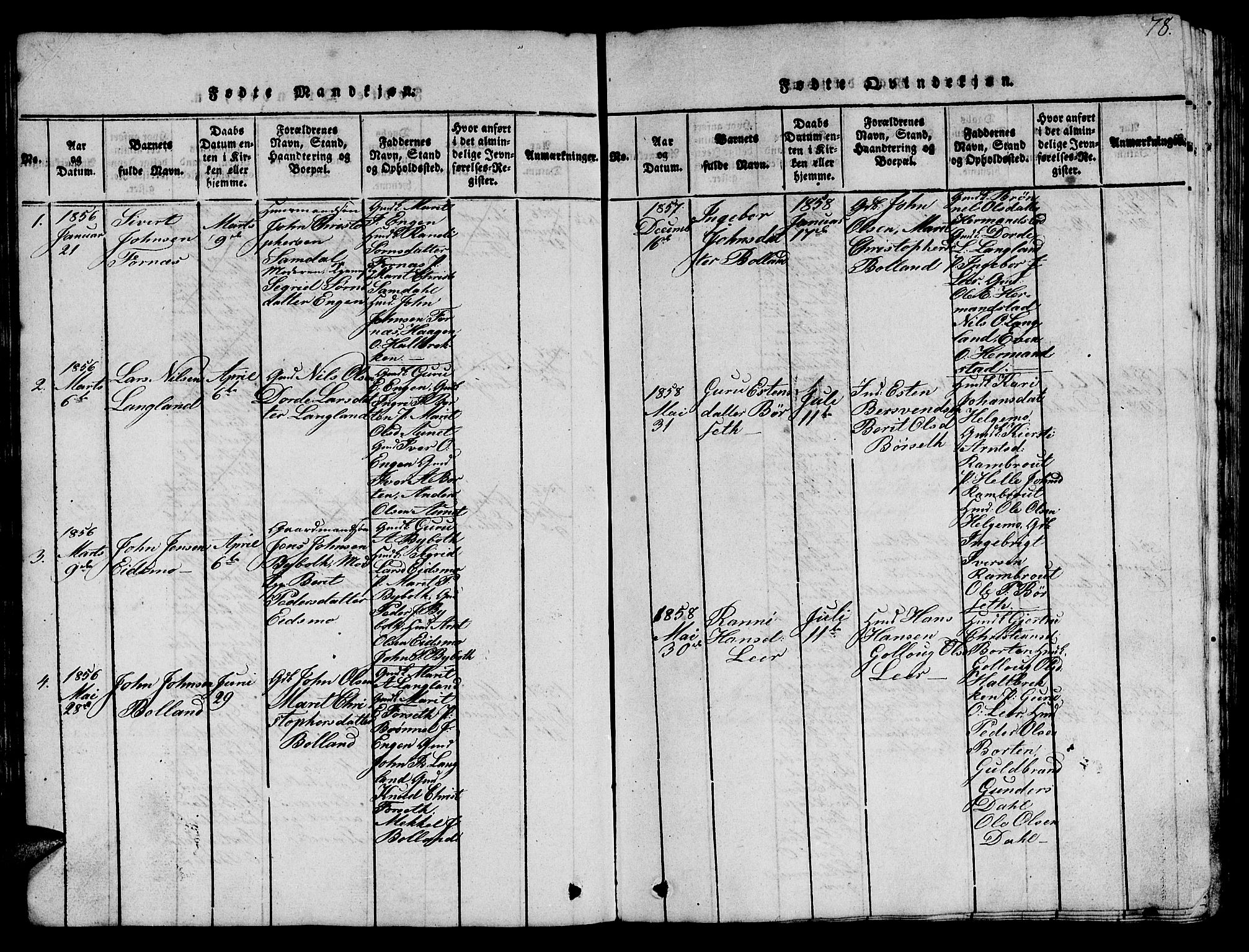 Ministerialprotokoller, klokkerbøker og fødselsregistre - Sør-Trøndelag, SAT/A-1456/693/L1121: Parish register (copy) no. 693C02, 1816-1869, p. 78