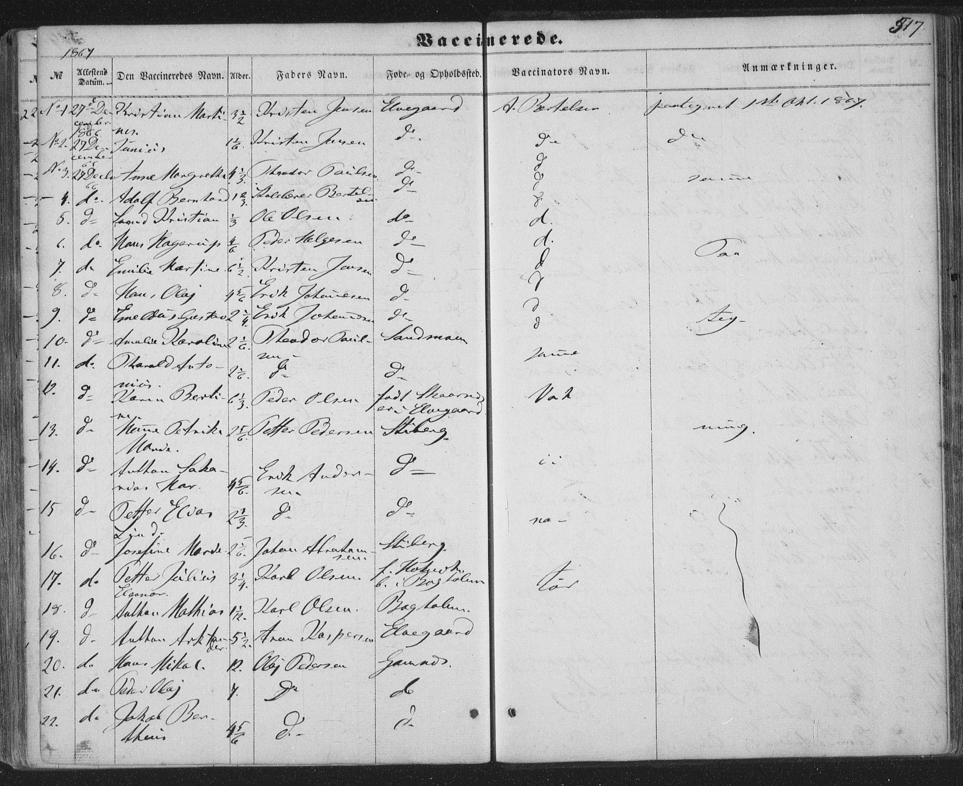 Ministerialprotokoller, klokkerbøker og fødselsregistre - Nordland, AV/SAT-A-1459/863/L0896: Parish register (official) no. 863A08, 1861-1871, p. 517