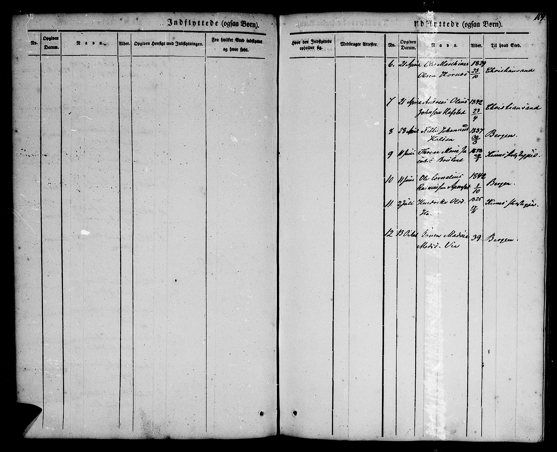 Førde sokneprestembete, SAB/A-79901/H/Haa/Haaa/L0008: Parish register (official) no. A 8, 1843-1860, p. 109