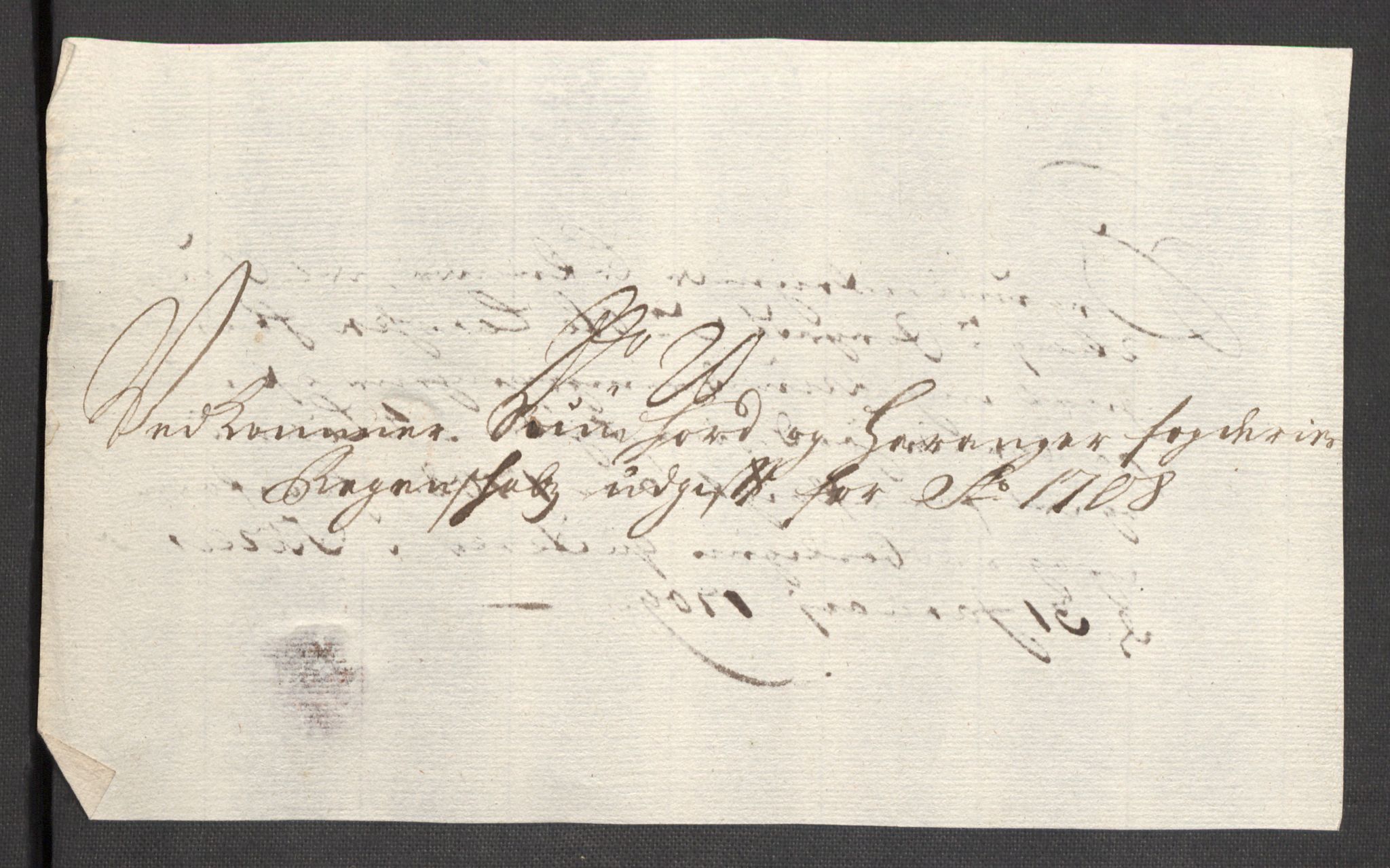 Rentekammeret inntil 1814, Reviderte regnskaper, Fogderegnskap, AV/RA-EA-4092/R48/L2985: Fogderegnskap Sunnhordland og Hardanger, 1708, p. 288