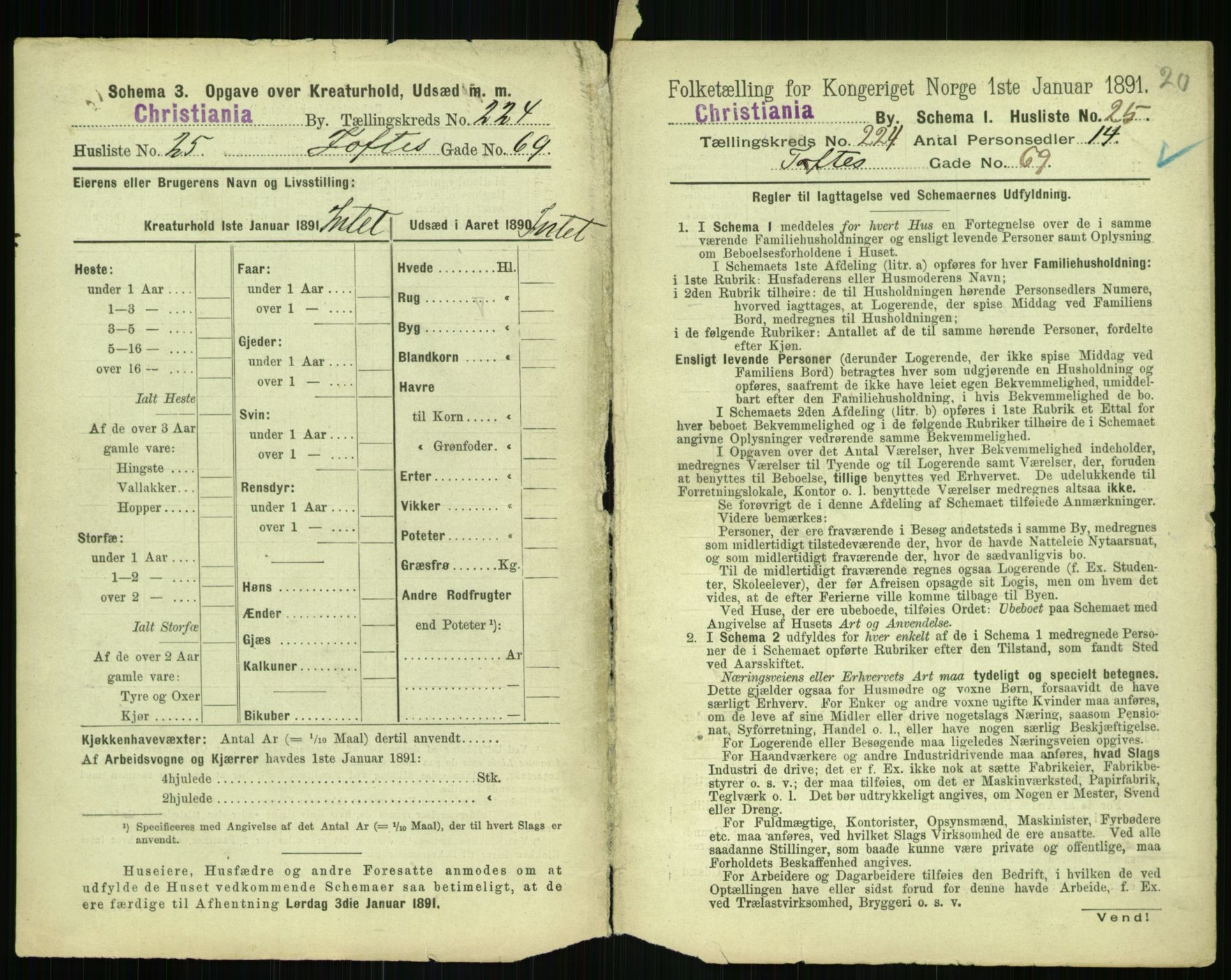 RA, 1891 census for 0301 Kristiania, 1891, p. 135321