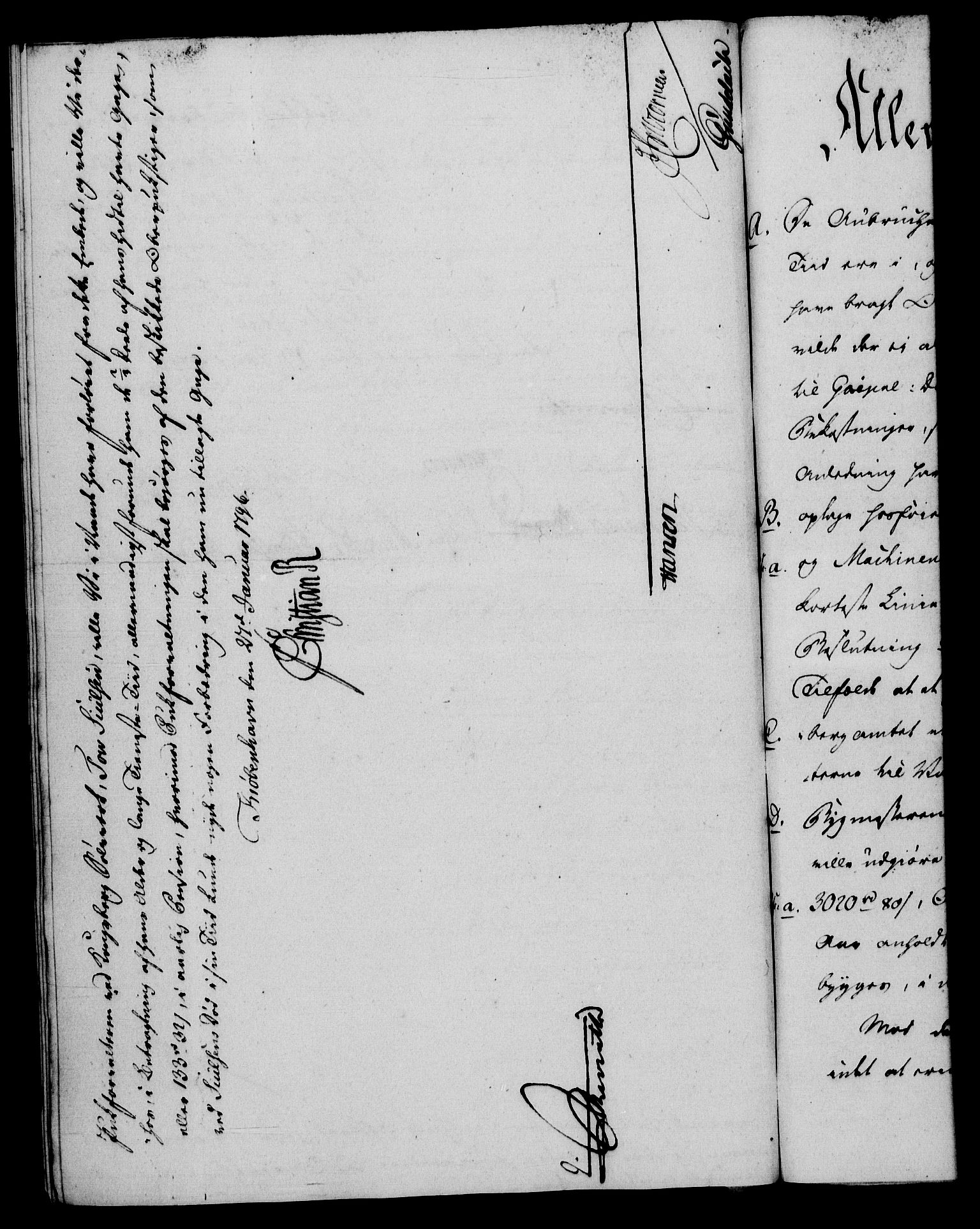 Rentekammeret, Renteskriverkontorene, AV/RA-EA-3115/M/Mf/Mfb/L0003: Relasjons- og resolusjonsprotokoll med register (merket RK 54.9), 1796-1798