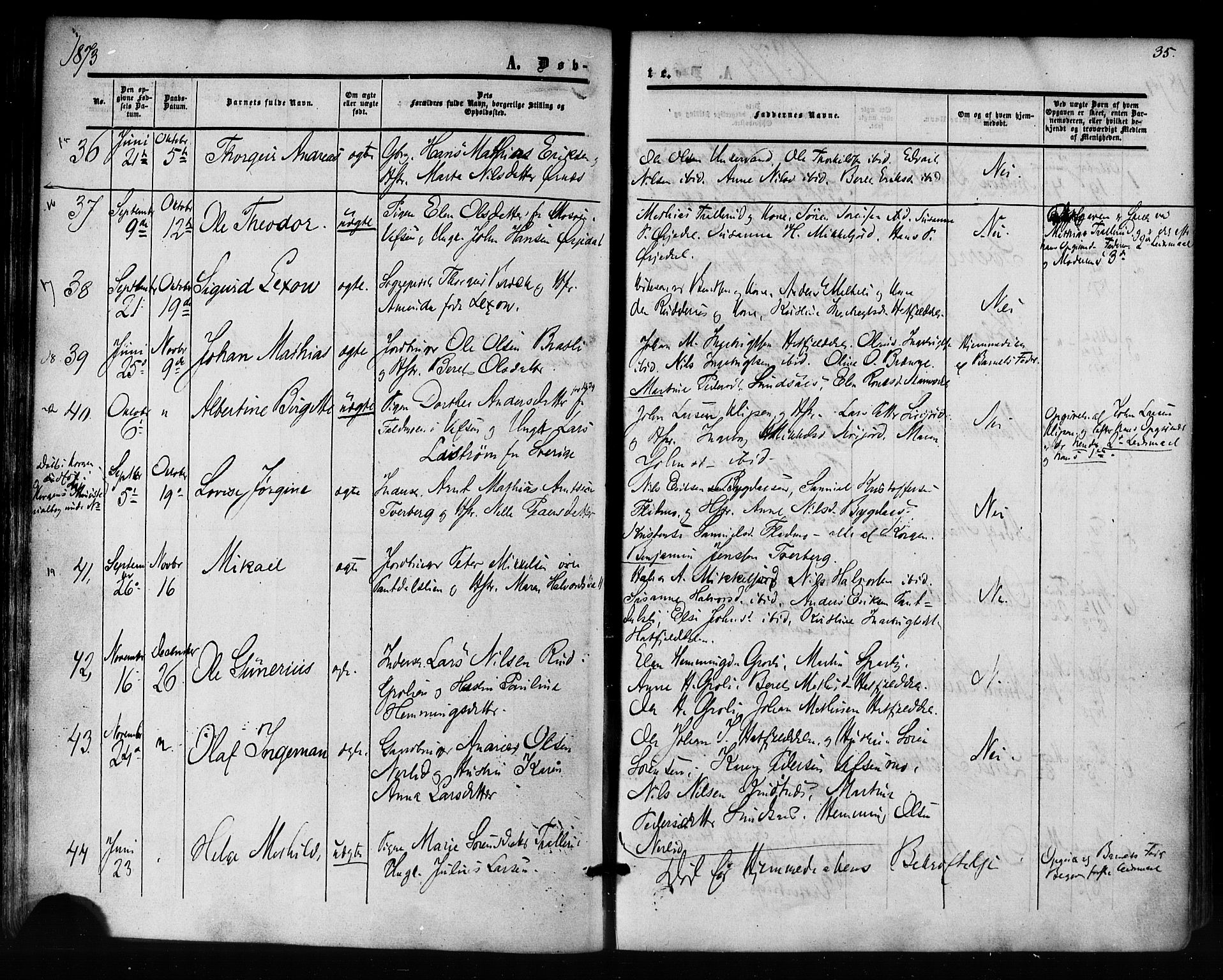 Ministerialprotokoller, klokkerbøker og fødselsregistre - Nordland, SAT/A-1459/823/L0324: Parish register (official) no. 823A01, 1860-1878, p. 35