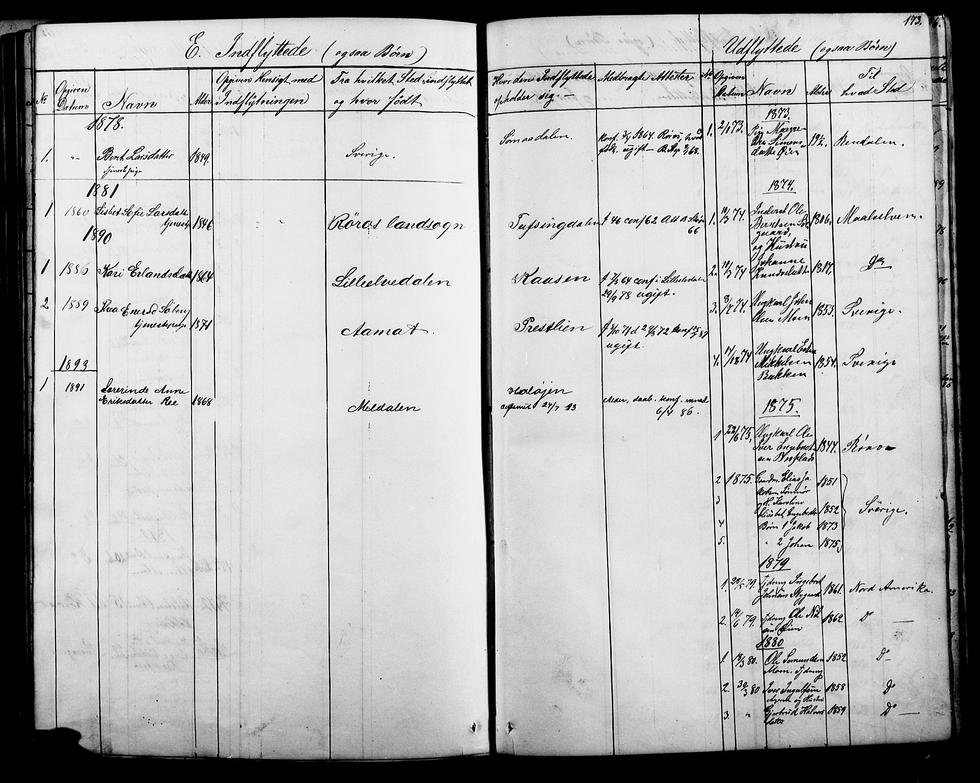 Tolga prestekontor, AV/SAH-PREST-062/L/L0006: Parish register (copy) no. 6, 1864-1894, p. 173