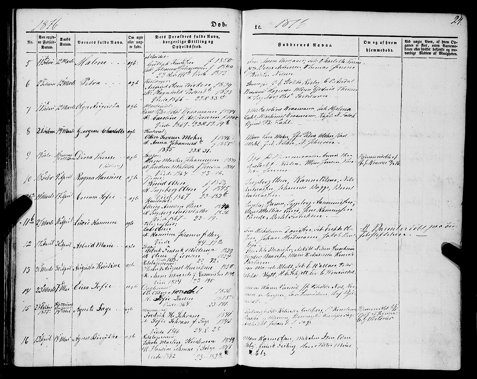 Mariakirken Sokneprestembete, SAB/A-76901/H/Haa/L0006: Parish register (official) no. A 6, 1846-1877, p. 24