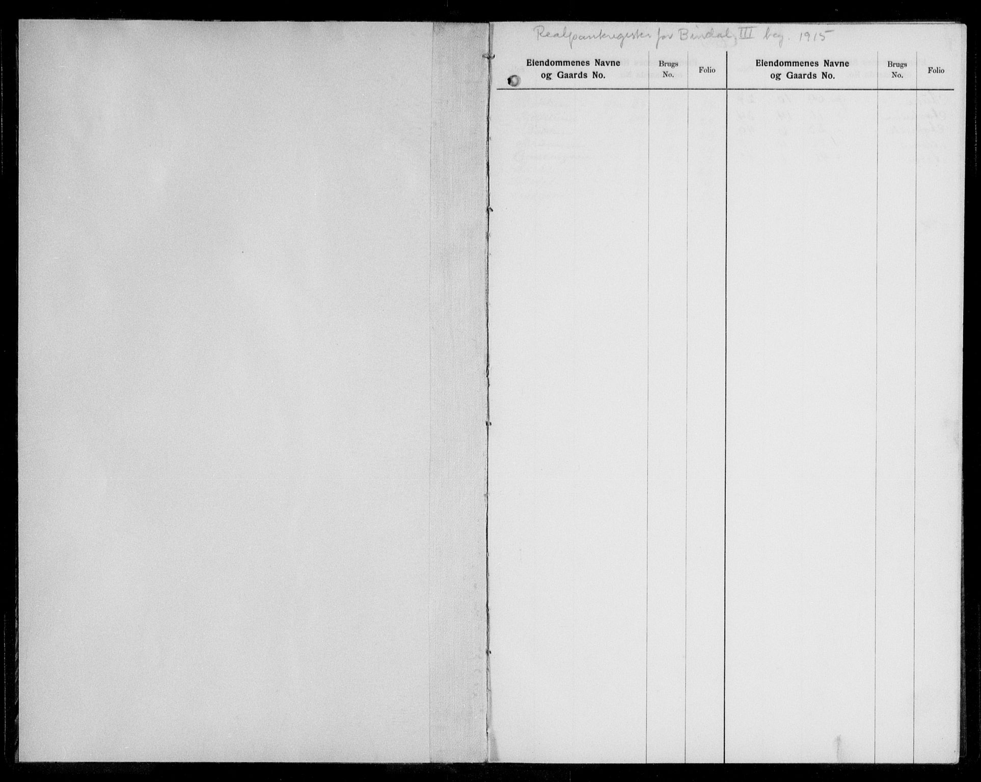 Brønnøy sorenskriveri, SAT/A-4170/1/2/2A/L0003: Mortgage register no. 3, 1915-1927