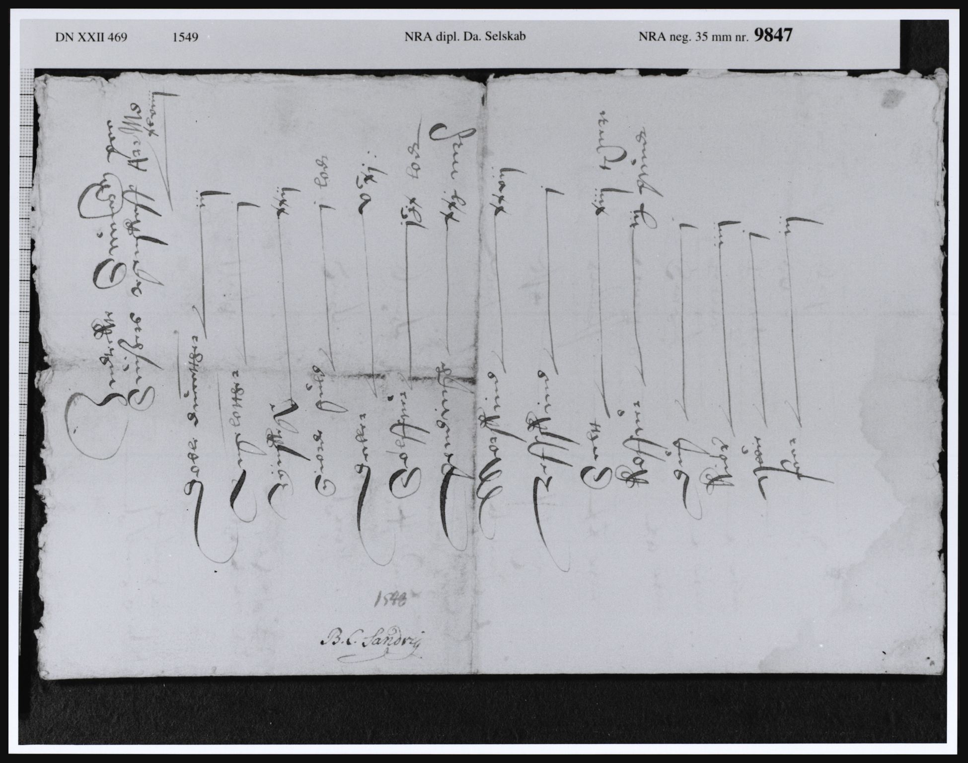 Riksarkivets diplomsamling, AV/RA-EA-5965/F09/L0001: Dokumenter, 1460-1568, p. 25