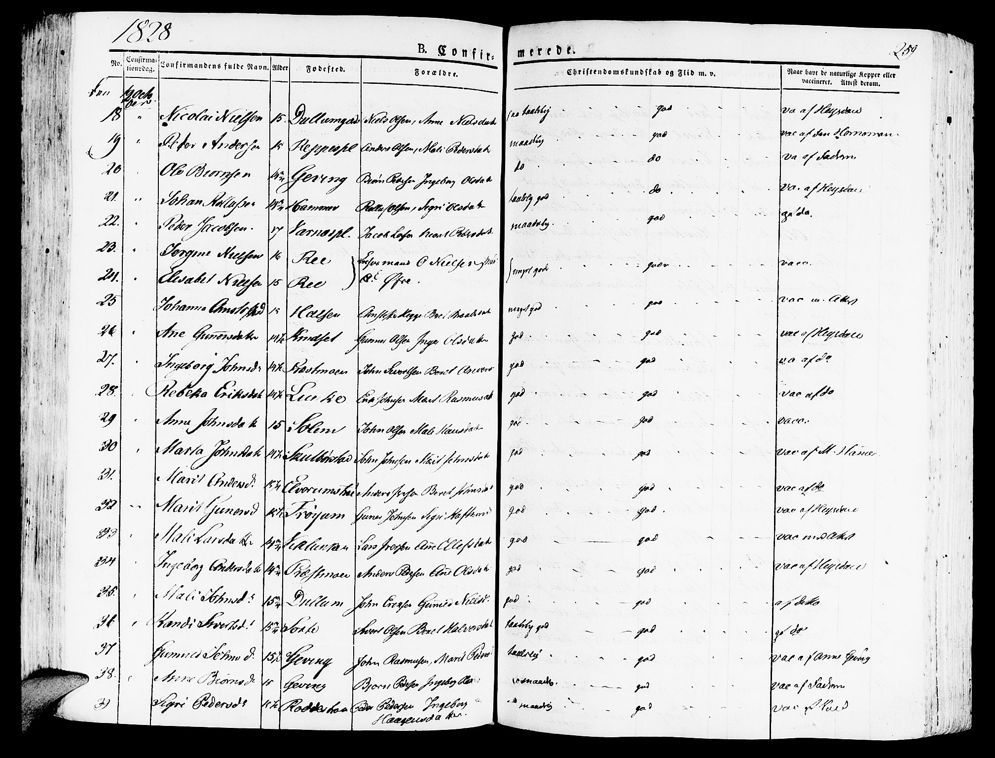 Ministerialprotokoller, klokkerbøker og fødselsregistre - Nord-Trøndelag, AV/SAT-A-1458/709/L0070: Parish register (official) no. 709A10, 1820-1832, p. 259