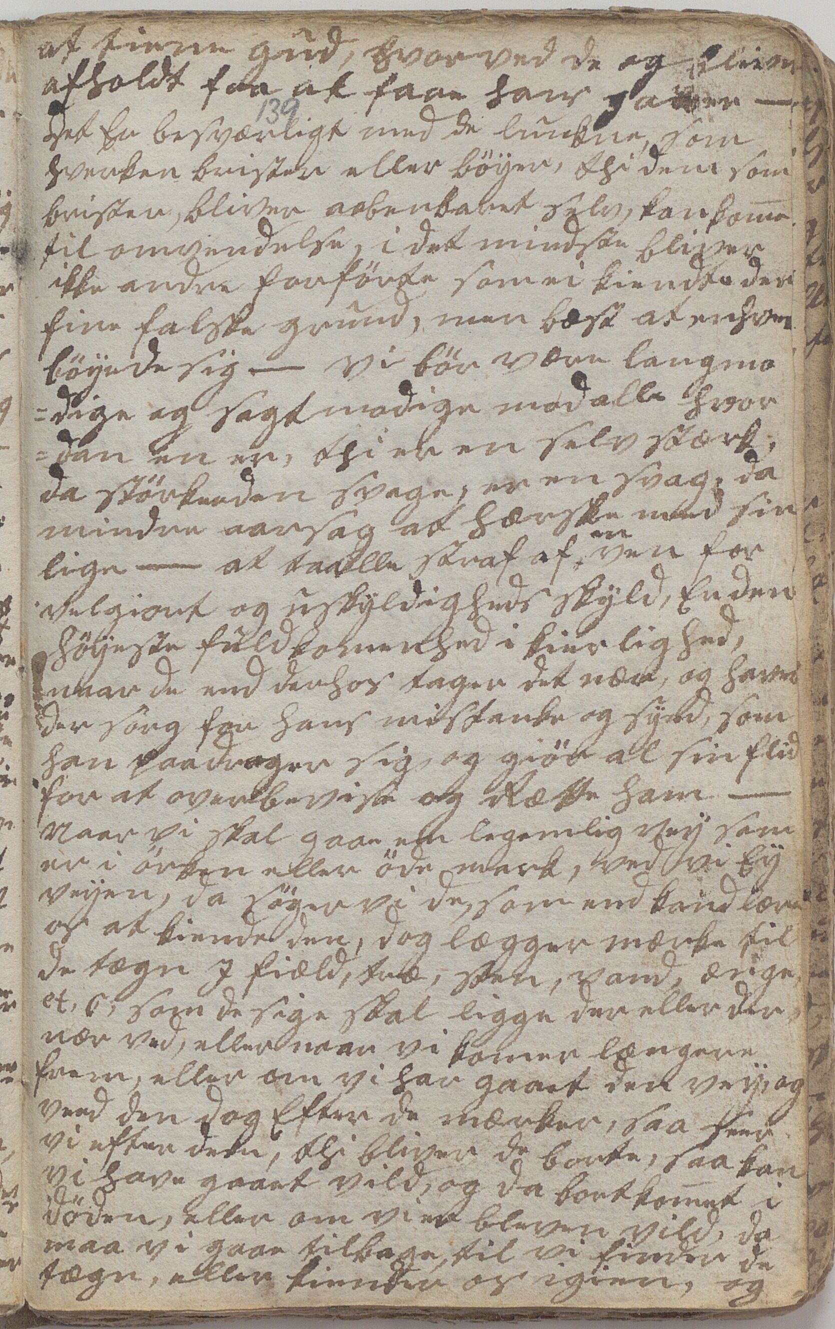 Heggtveitsamlingen, TMF/A-1007/H/L0046/0007: Brev, kopibøker, prekener, manus etc.  / "Fossem" - Kopibok. Sanger og brev, 1800-1802, p. 139