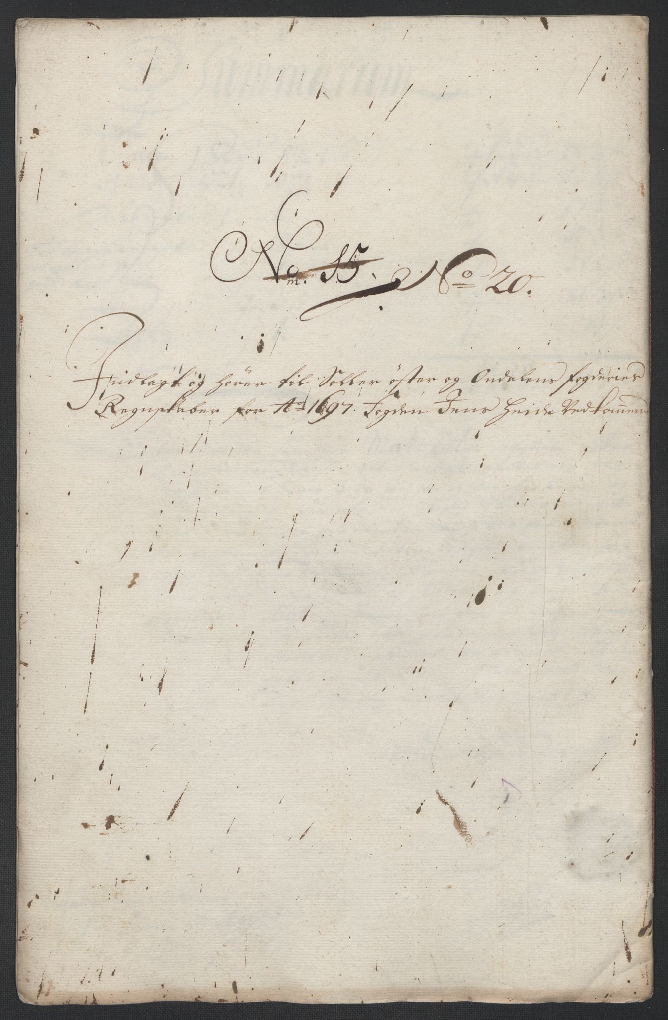 Rentekammeret inntil 1814, Reviderte regnskaper, Fogderegnskap, AV/RA-EA-4092/R13/L0835: Fogderegnskap Solør, Odal og Østerdal, 1697, p. 267