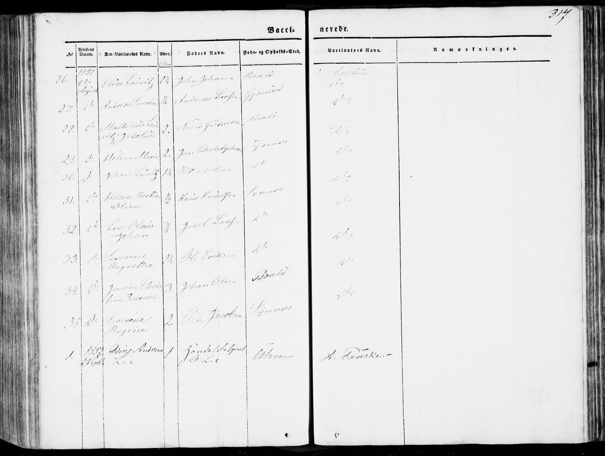 Ministerialprotokoller, klokkerbøker og fødselsregistre - Møre og Romsdal, SAT/A-1454/536/L0497: Parish register (official) no. 536A06, 1845-1865, p. 317