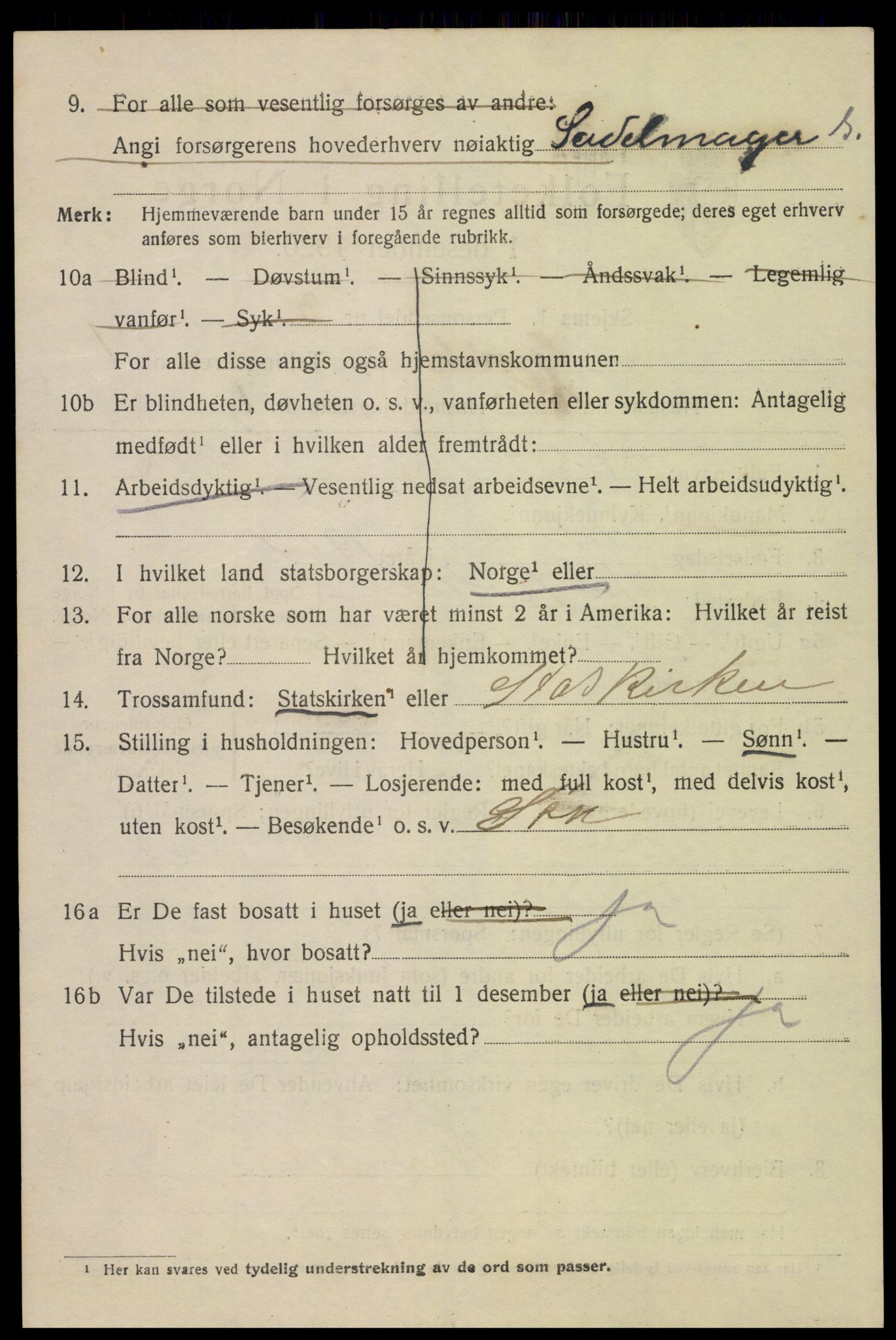 SAH, 1920 census for Gjøvik, 1920, p. 3323