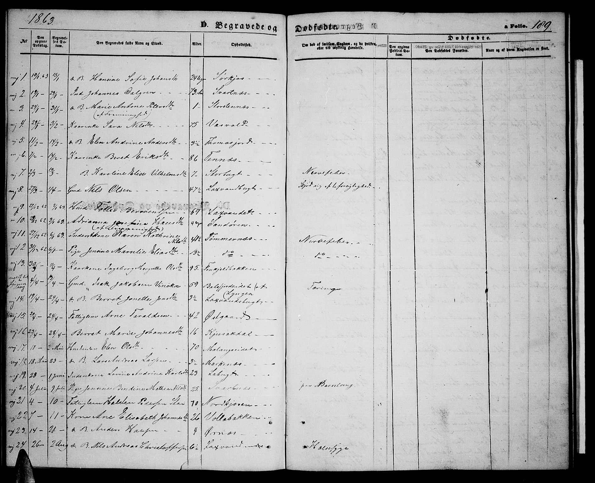 Balsfjord sokneprestembete, SATØ/S-1303/G/Ga/L0006klokker: Parish register (copy) no. 6, 1863-1878, p. 189