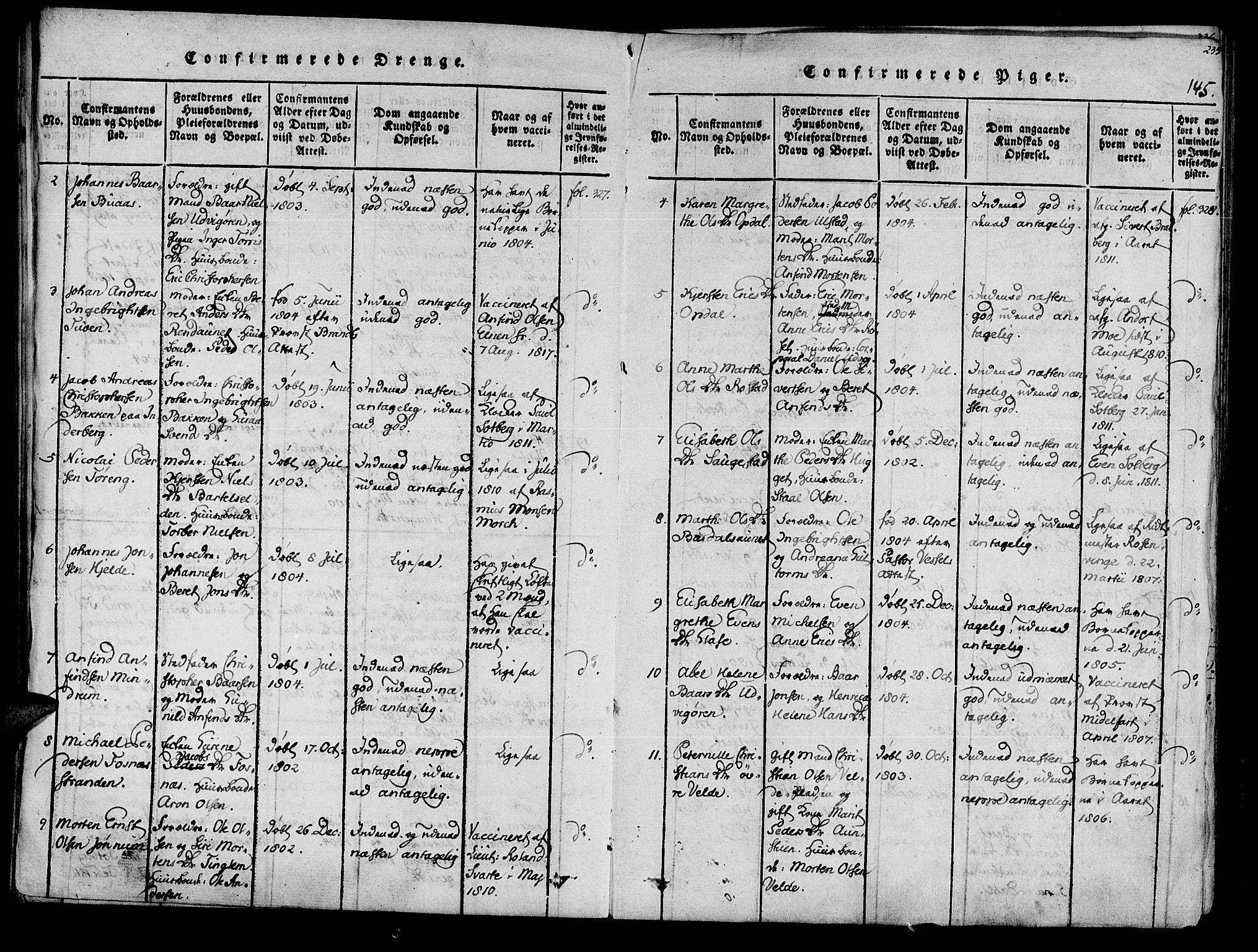 Ministerialprotokoller, klokkerbøker og fødselsregistre - Nord-Trøndelag, AV/SAT-A-1458/741/L0387: Parish register (official) no. 741A03 /1, 1817-1822, p. 145