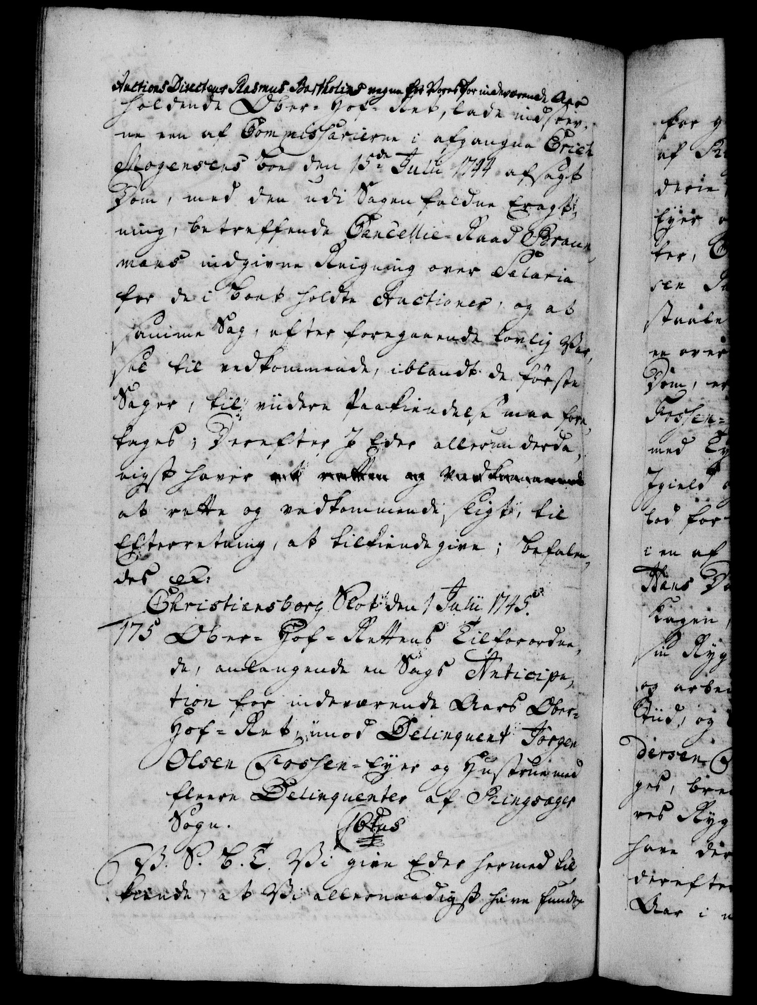 Danske Kanselli 1572-1799, AV/RA-EA-3023/F/Fc/Fca/Fcab/L0030: Norske tegnelser, 1744-1746, p. 522b