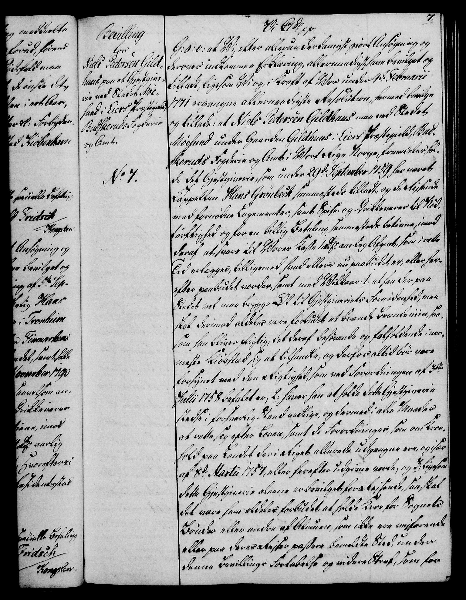 Rentekammeret, Kammerkanselliet, RA/EA-3111/G/Gg/Gga/L0018: Norsk ekspedisjonsprotokoll med register (merket RK 53.18), 1804-1806, p. 7