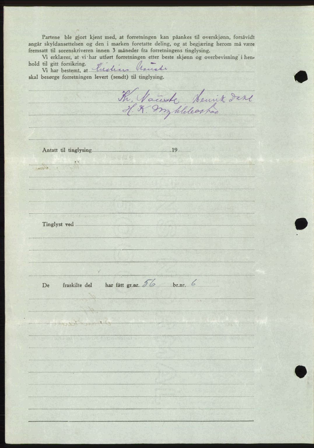 Romsdal sorenskriveri, AV/SAT-A-4149/1/2/2C: Mortgage book no. A21, 1946-1946, Diary no: : 2400/1946