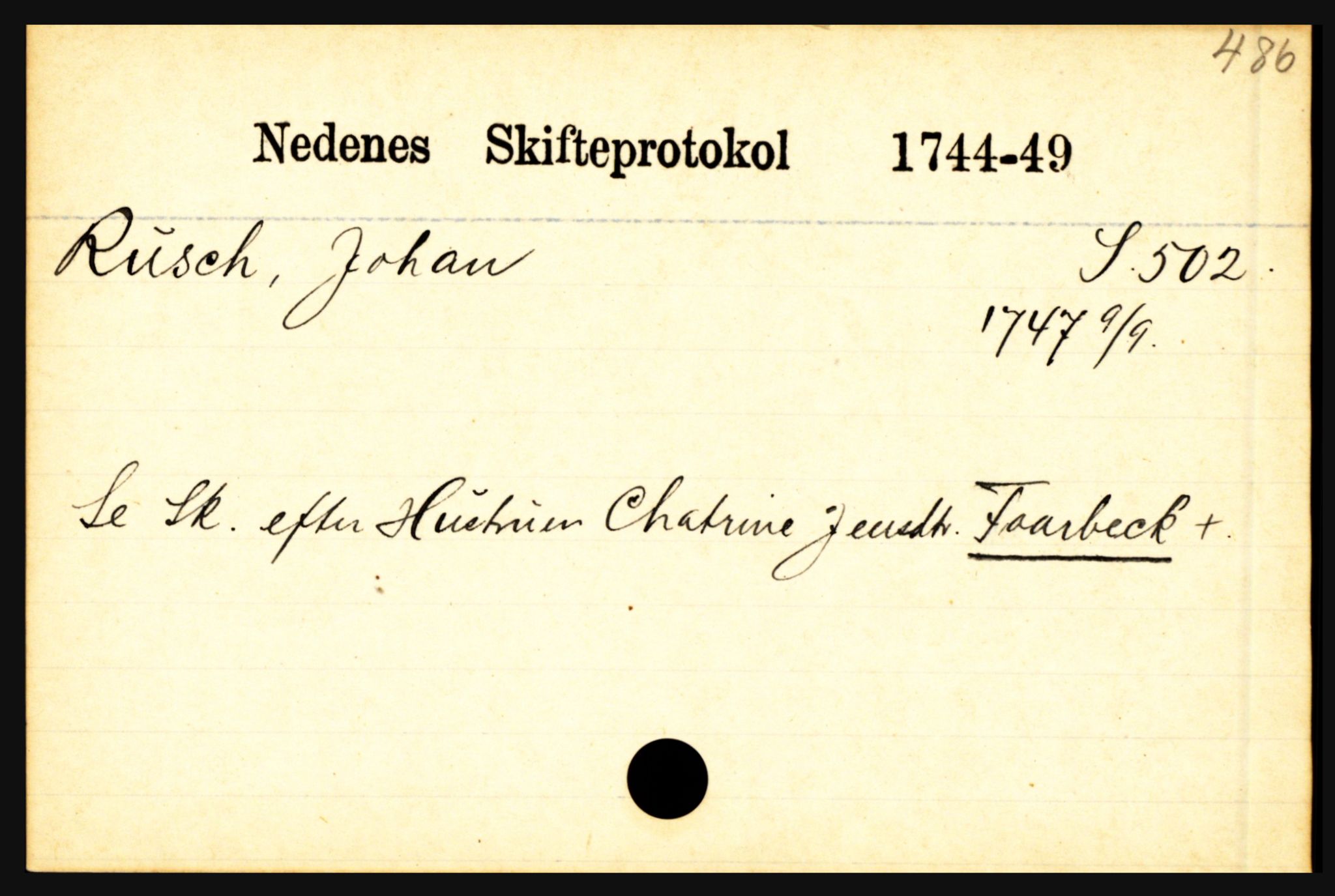 Nedenes sorenskriveri før 1824, AV/SAK-1221-0007/H, p. 24503