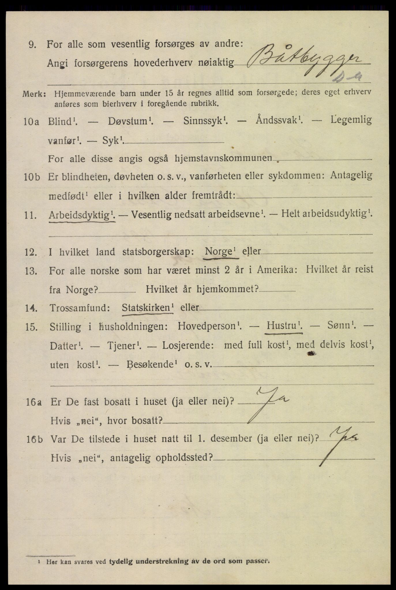SAK, 1920 census for Landvik, 1920, p. 3429