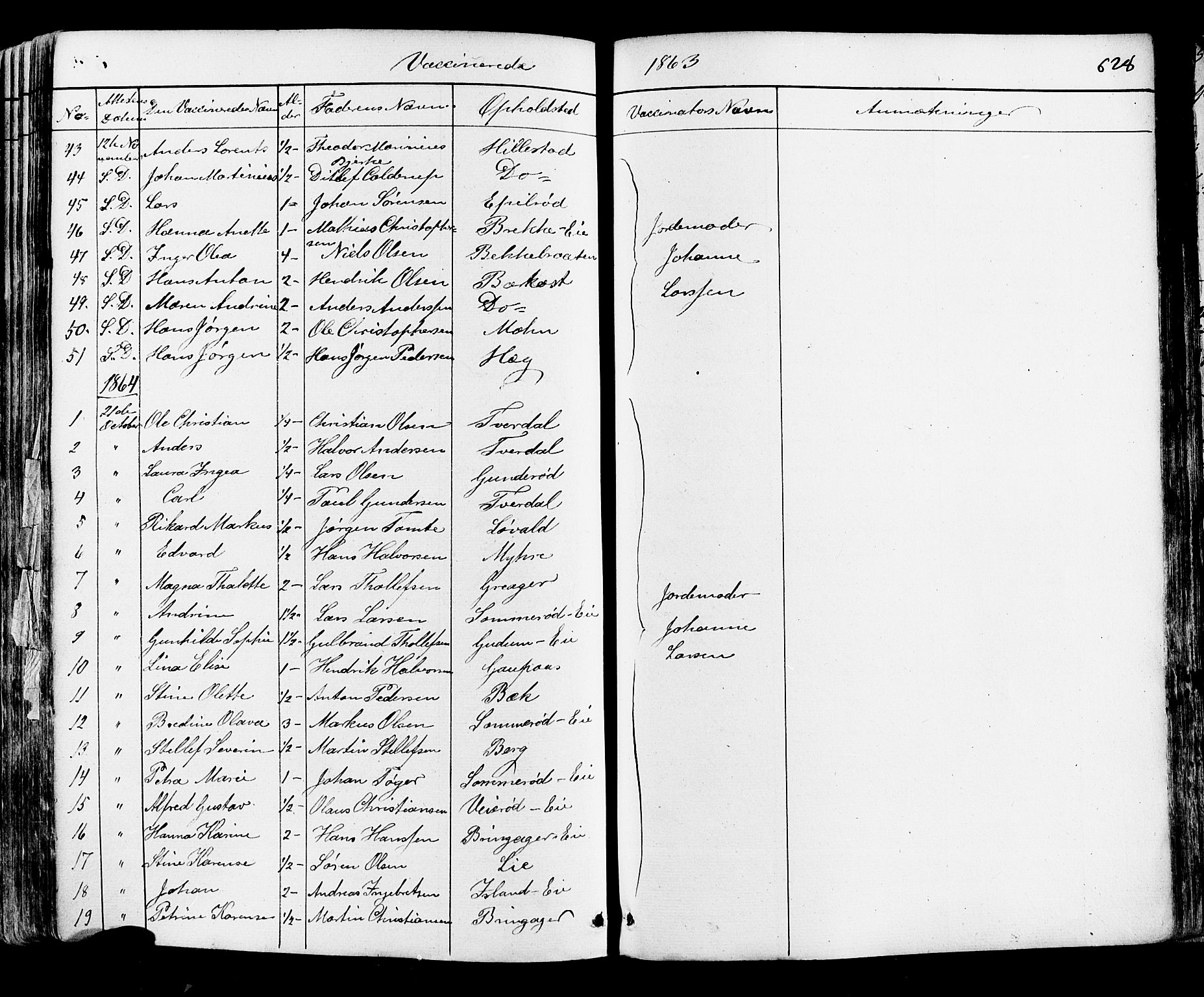 Botne kirkebøker, AV/SAKO-A-340/F/Fa/L0006: Parish register (official) no. I 6, 1836-1877, p. 628