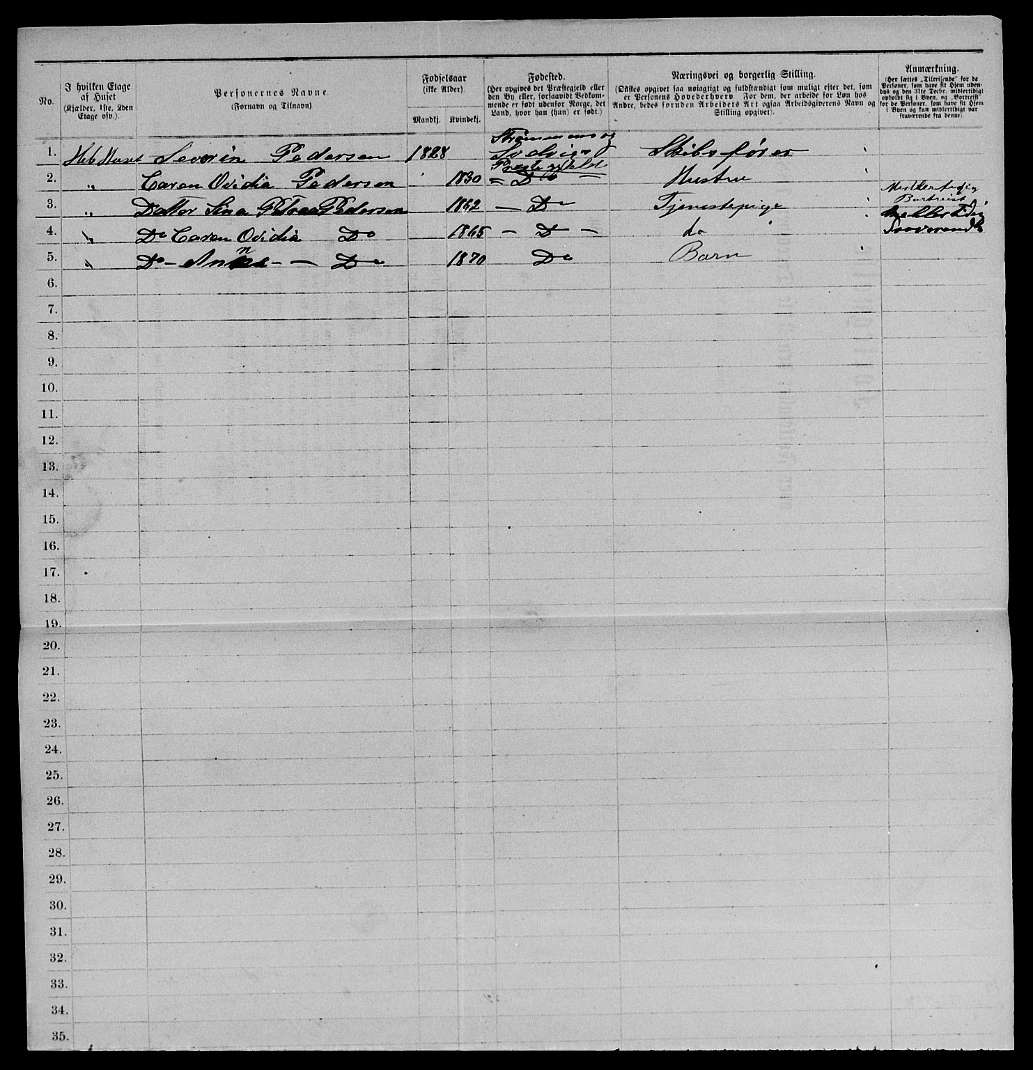 SAKO, 1885 census for 0701 Svelvik, 1885, p. 429